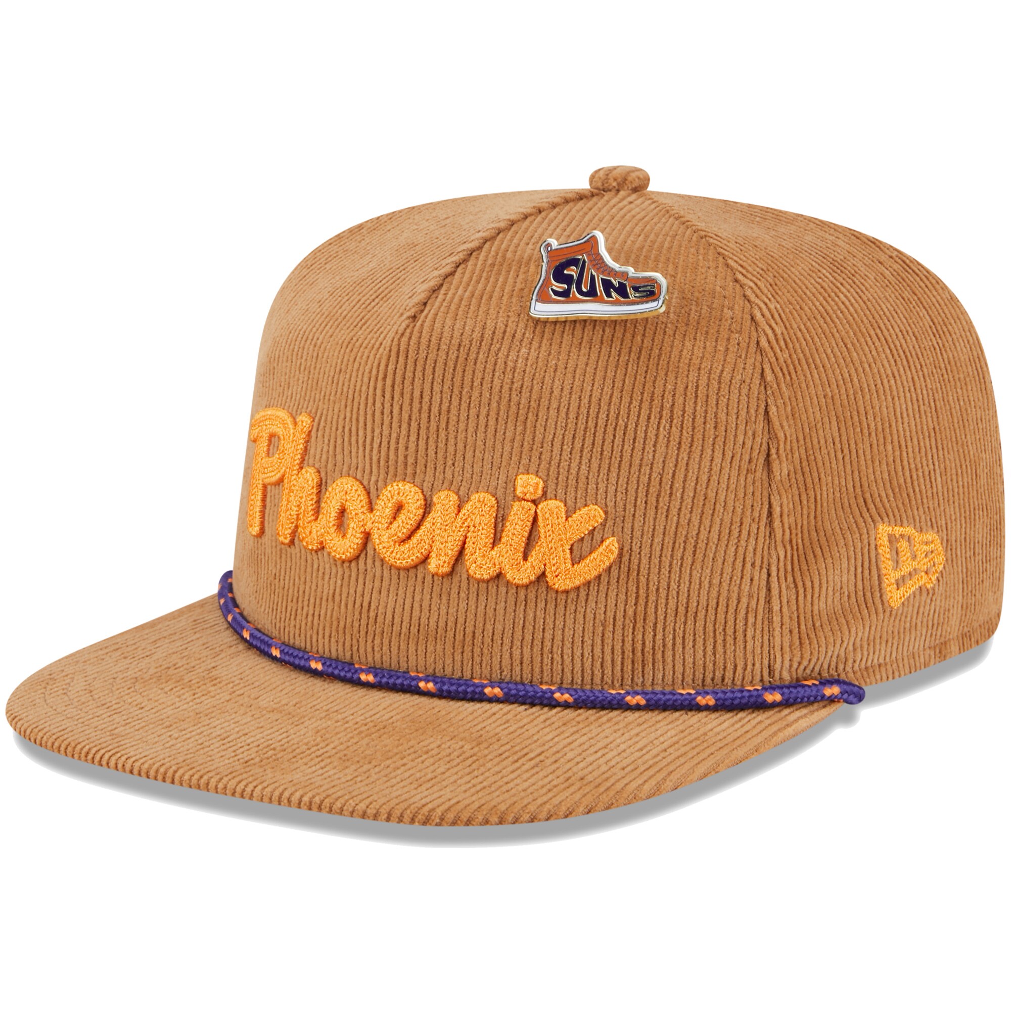 Phoenix Suns mens phoenix suns new era tan victory grove corduroy sneaker pin golfer snapback hat Collection | Official Suns Shop