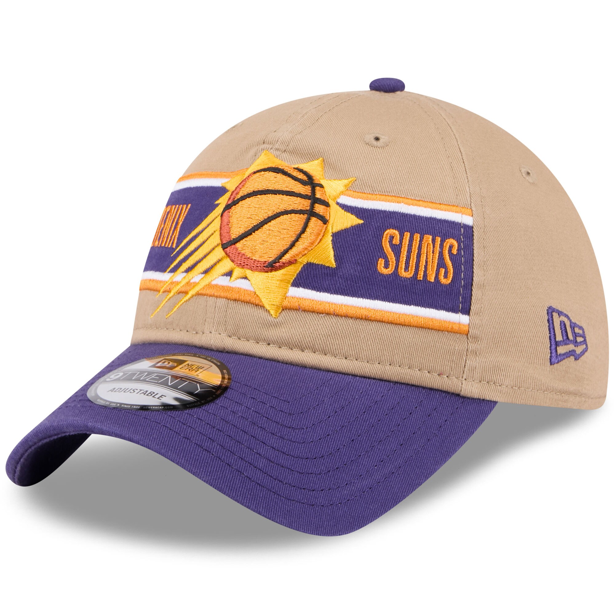 Phoenix Suns mens phoenix suns new era tanpurple 2024 nba draft 9twenty adjustable hat Collection | Official Suns Shop