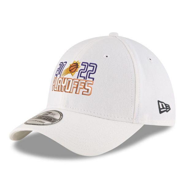 Phoenix Suns mens phoenix suns new era white 2022 nba playoffs bubble letter 39thirty flex hat Collection | Official Suns Shop