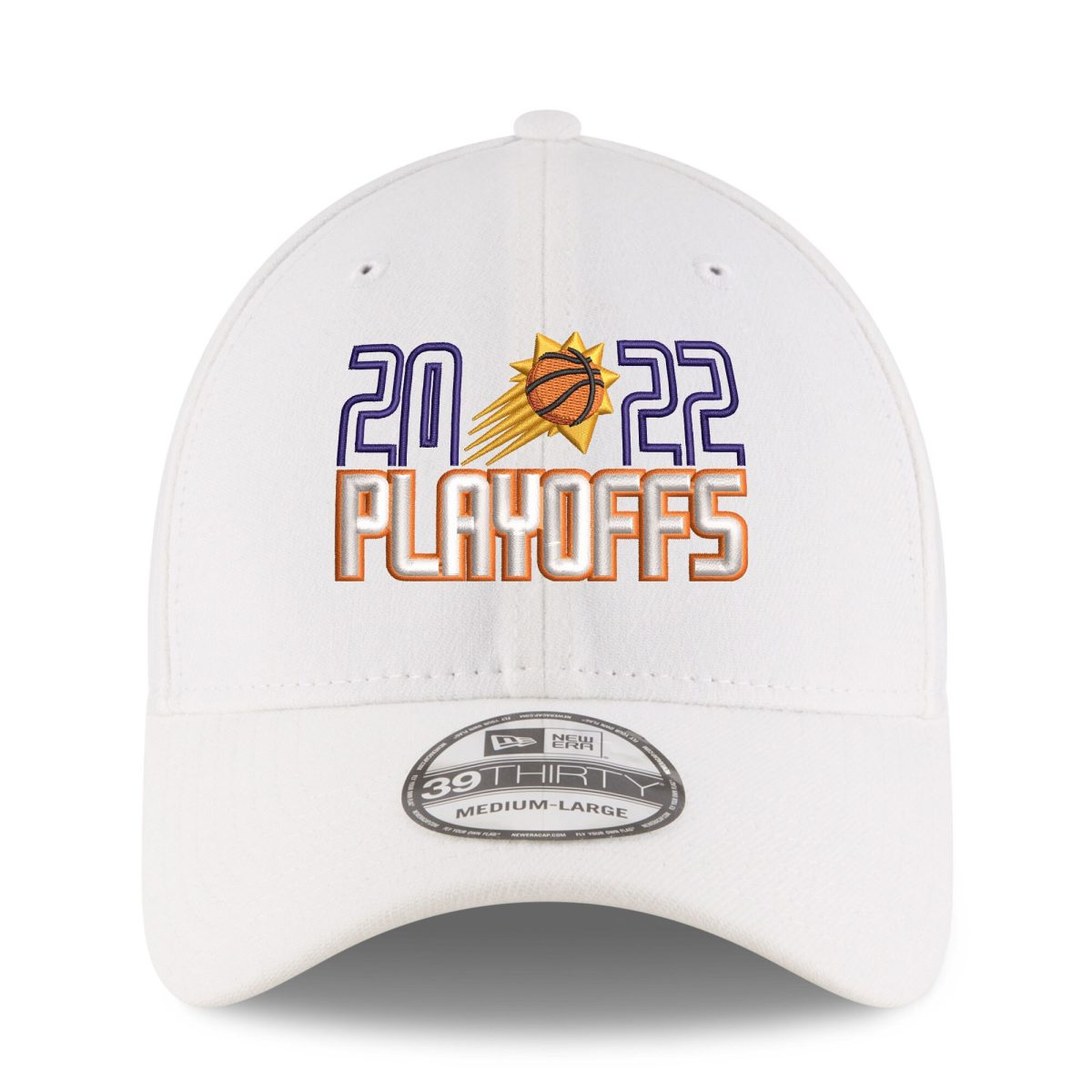 Phoenix Suns mens phoenix suns new era white 2022 nba playoffs bubble letter 39thirty flex hat Collection | Official Suns Shop