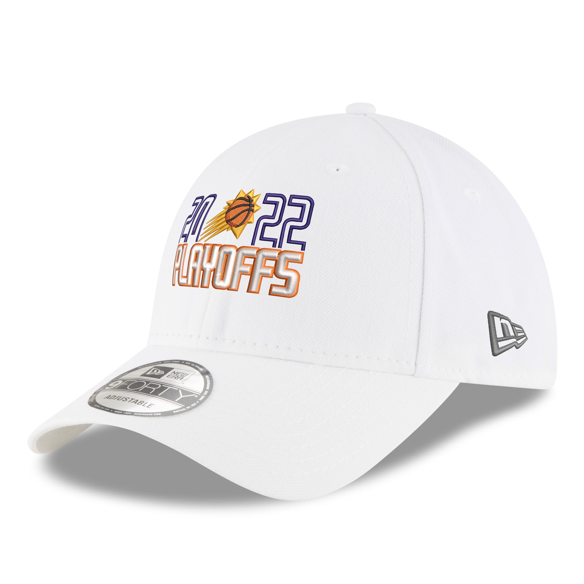 Phoenix Suns mens phoenix suns new era white 2022 nba playoffs bubble letter 9forty adjustable hat Collection | Official Suns Shop