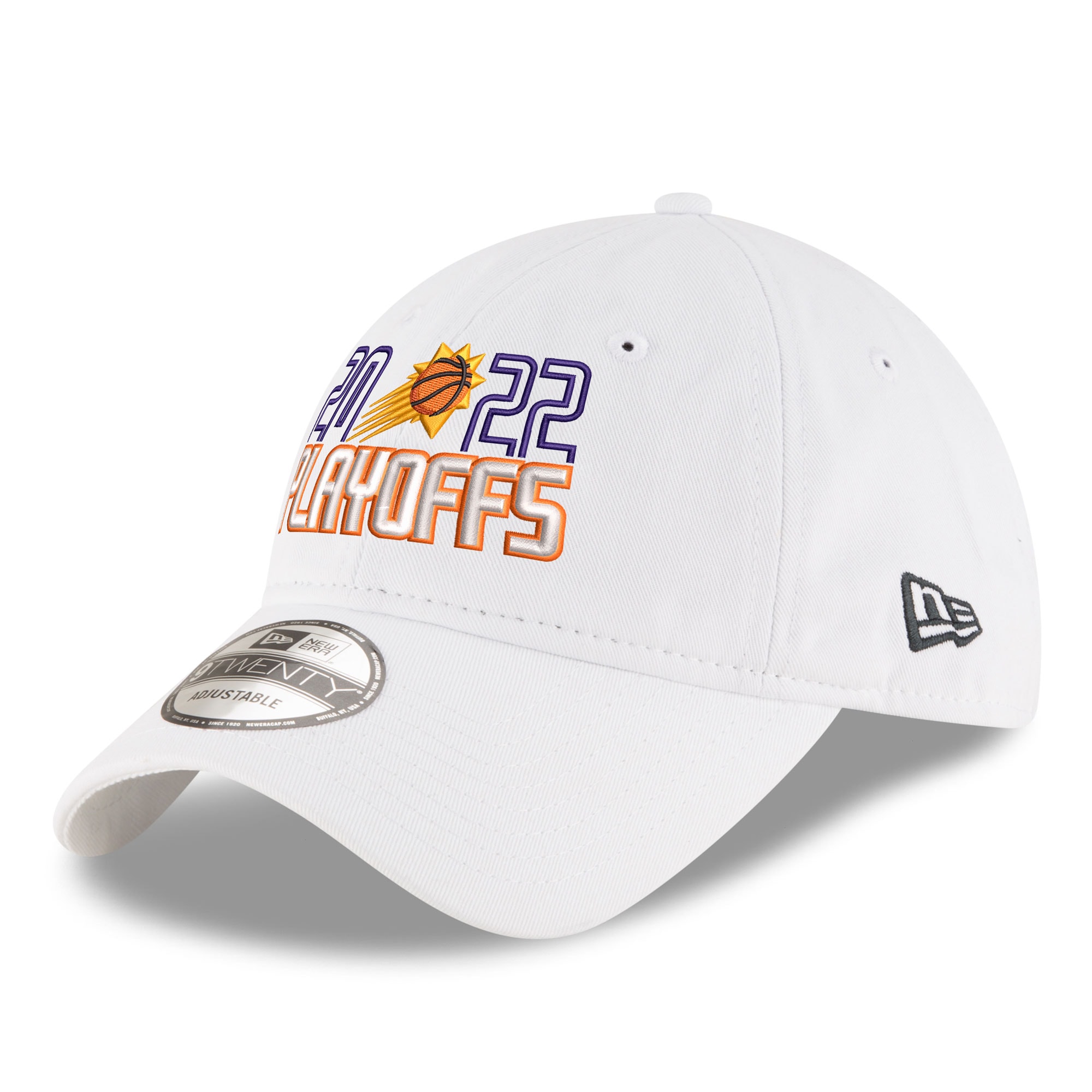 Phoenix Suns mens phoenix suns new era white 2022 nba playoffs bubble letter 9twenty adjustable hat Collection | Official Suns Shop