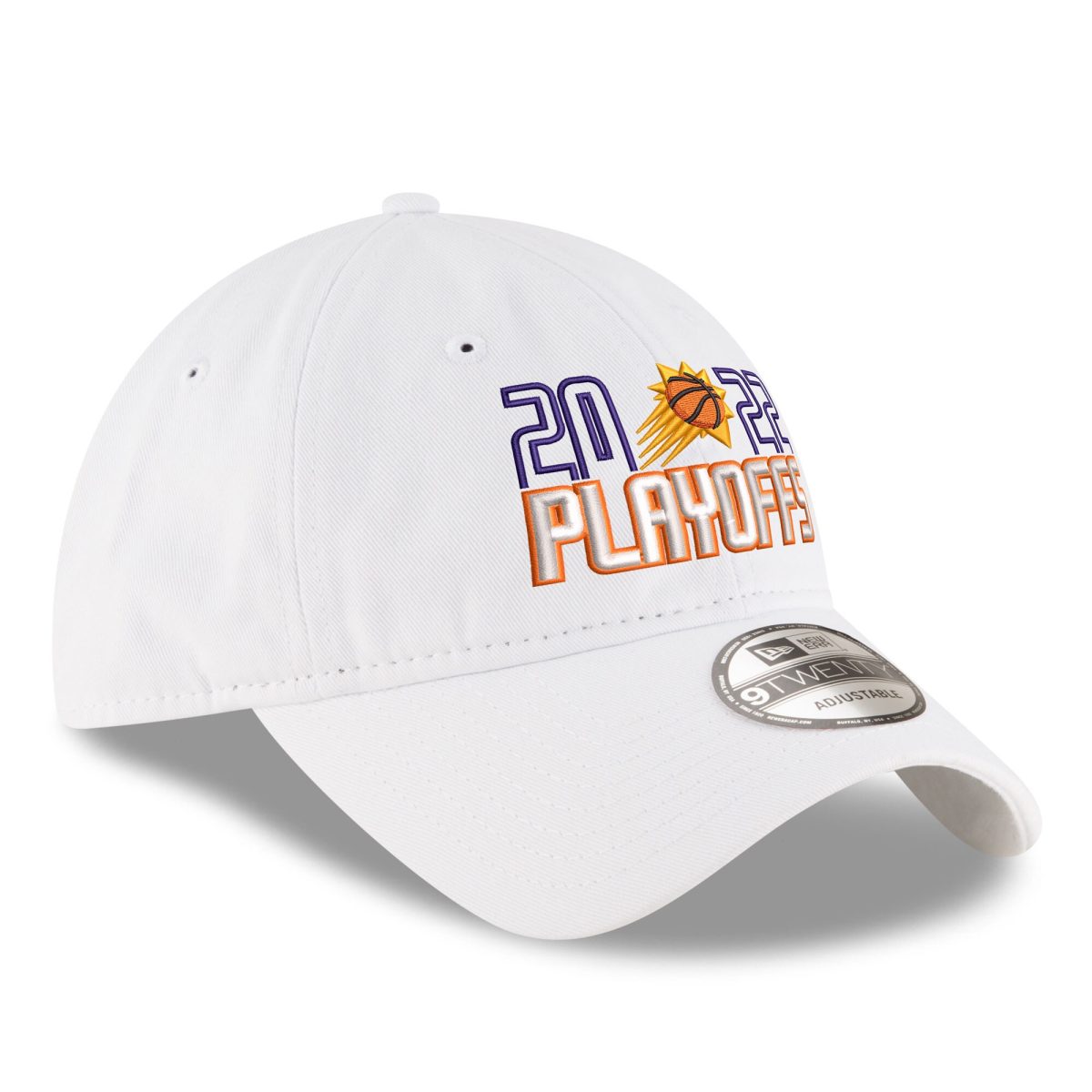 Phoenix Suns mens phoenix suns new era white 2022 nba playoffs bubble letter 9twenty adjustable hat Collection | Official Suns Shop
