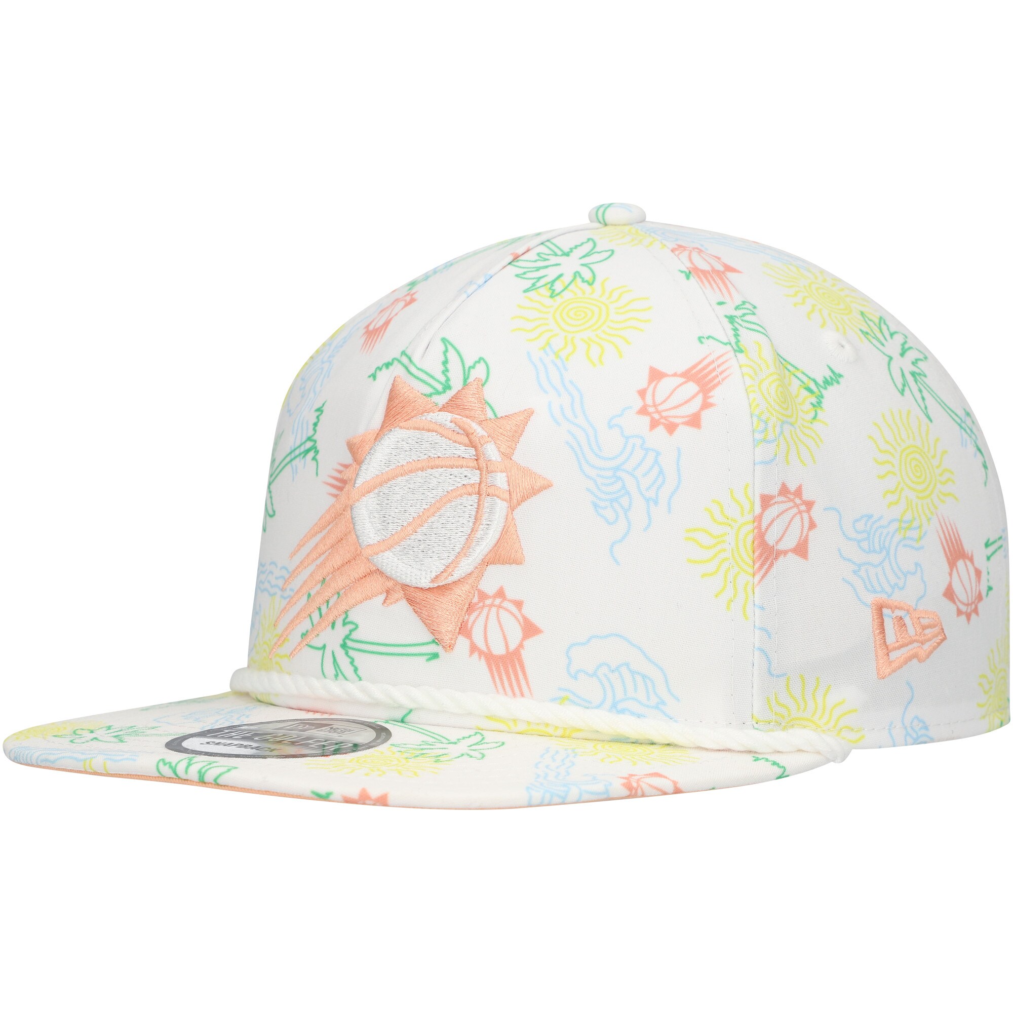 Phoenix Suns mens phoenix suns new era white palm trees and waves golfer adjustable hat Collection | Official Suns Shop