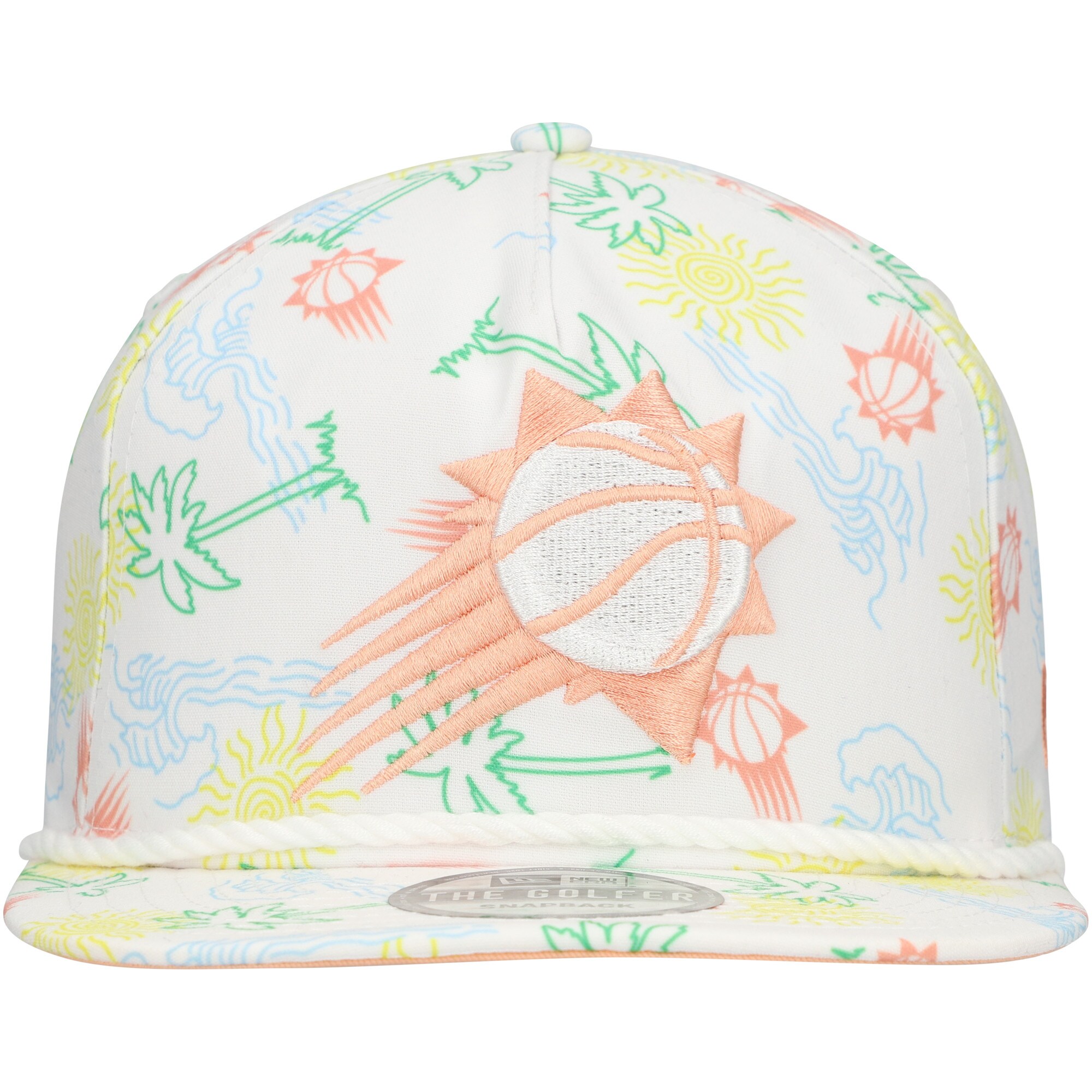 Phoenix Suns mens phoenix suns new era white palm trees and waves golfer adjustable hat Collection | Official Suns Shop