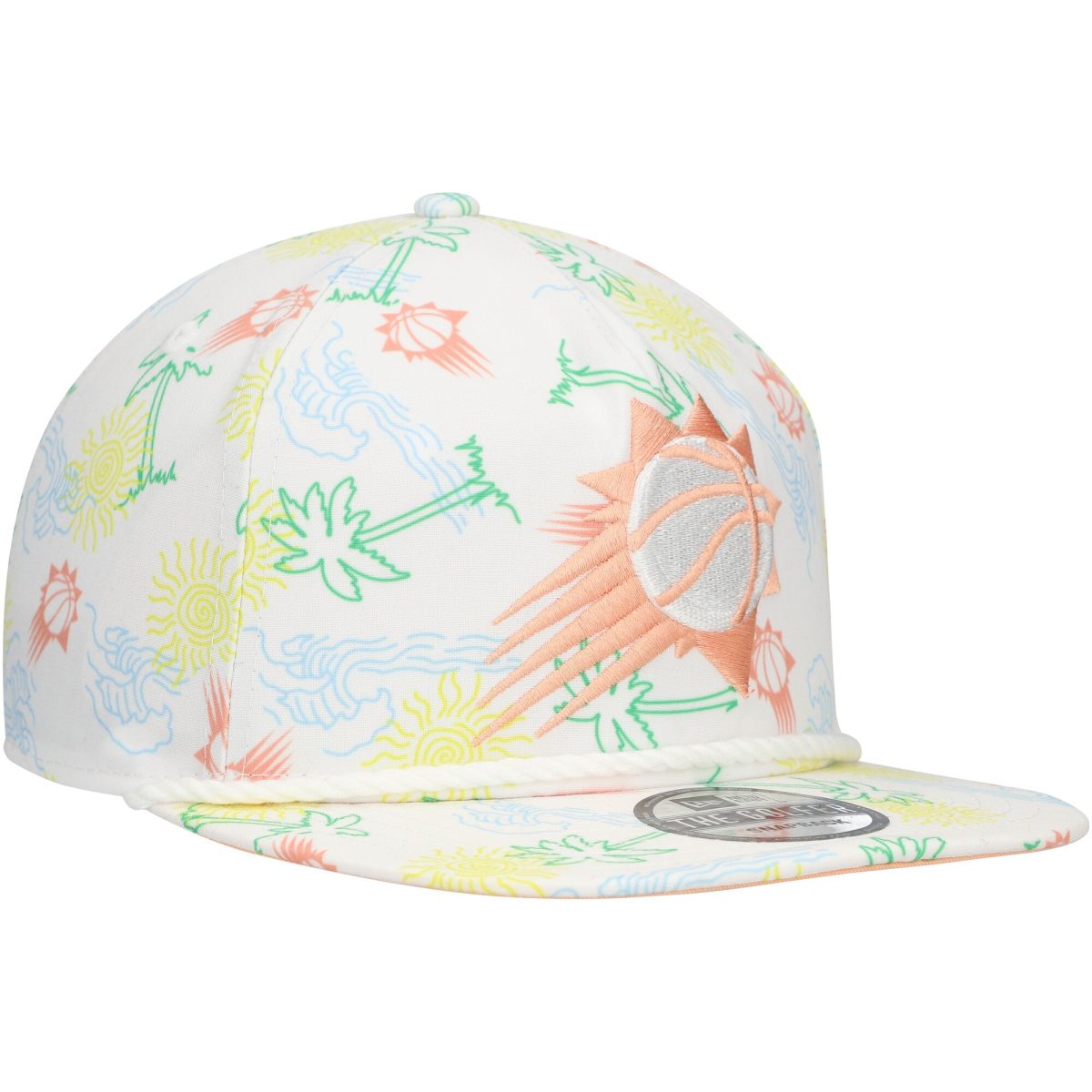 Phoenix Suns mens phoenix suns new era white palm trees and waves golfer adjustable hat Collection | Official Suns Shop