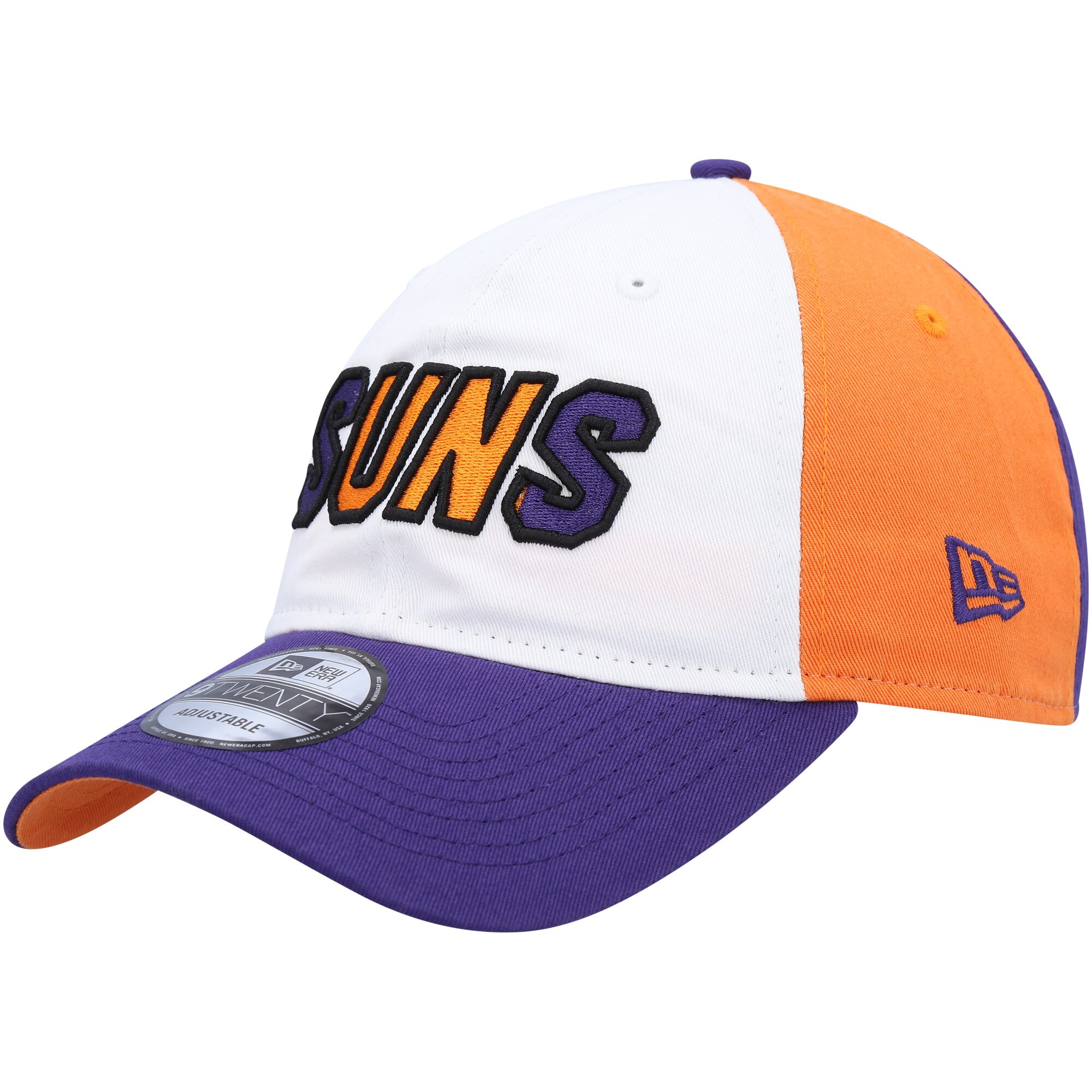 Phoenix Suns mens phoenix suns new era whitepurple back half 9twenty adjustable hat Collection | Official Suns Shop