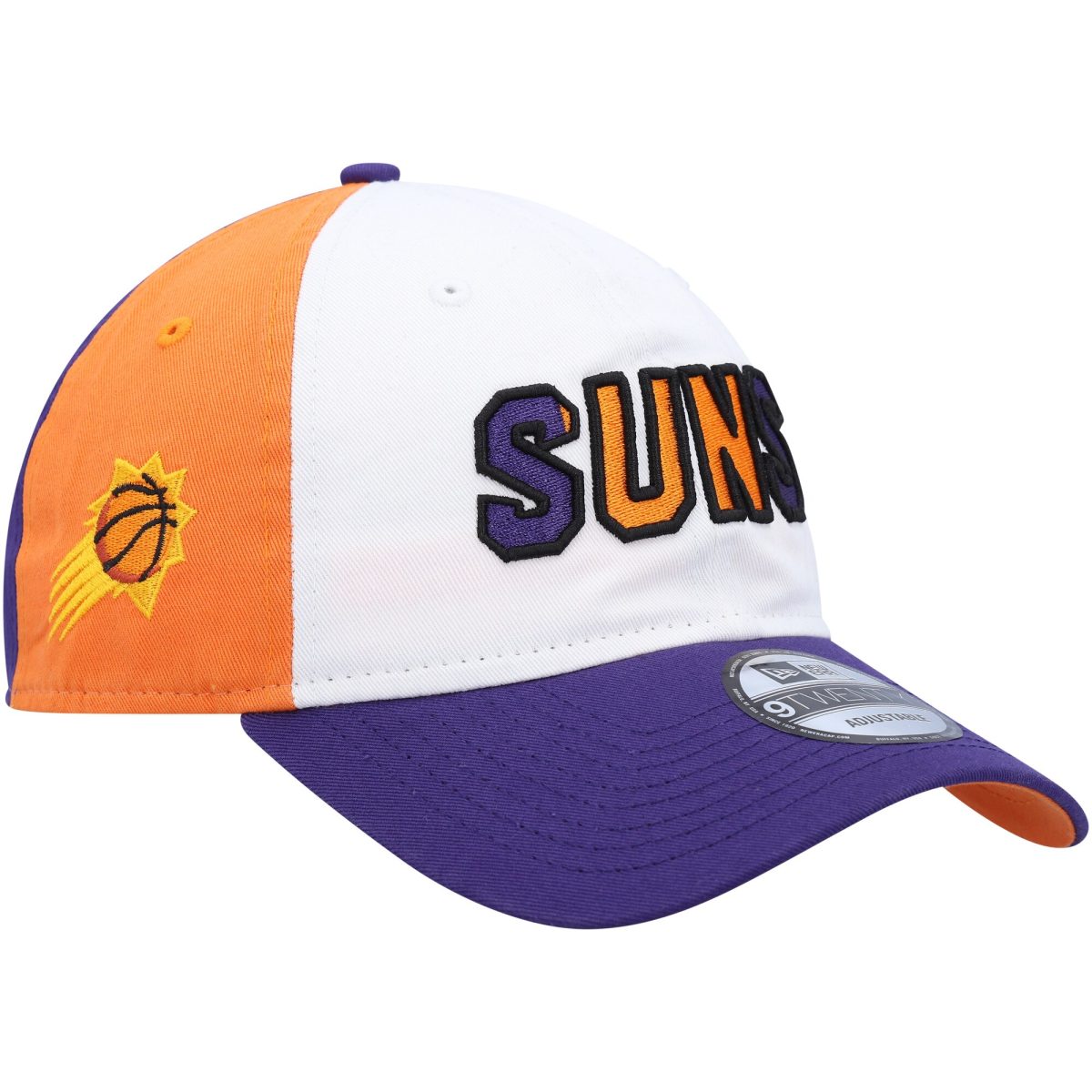 Phoenix Suns mens phoenix suns new era whitepurple back half 9twenty adjustable hat Collection | Official Suns Shop