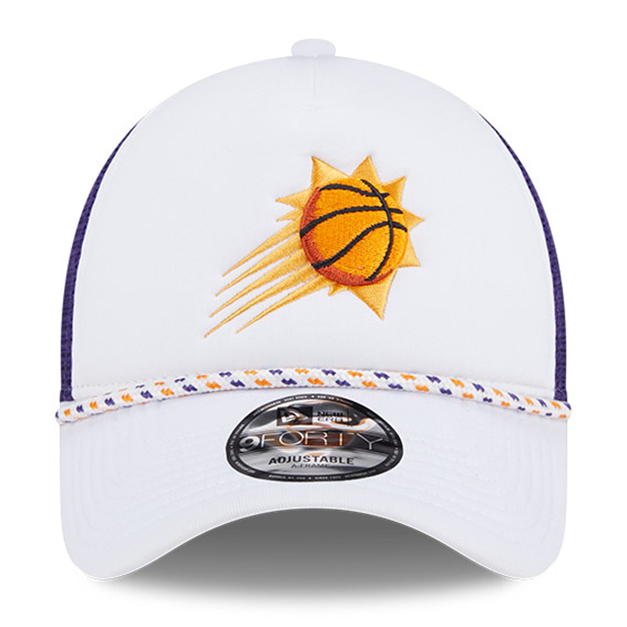 Phoenix Suns mens phoenix suns new era whitepurple court sport foam a-frame 9forty adjustable trucker hat Collection | Official Suns Shop