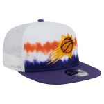 Phoenix Suns mens phoenix suns new era whitepurple dip-dye 9fifty a-frame trucker snapback hat Collection | Official Suns Shop