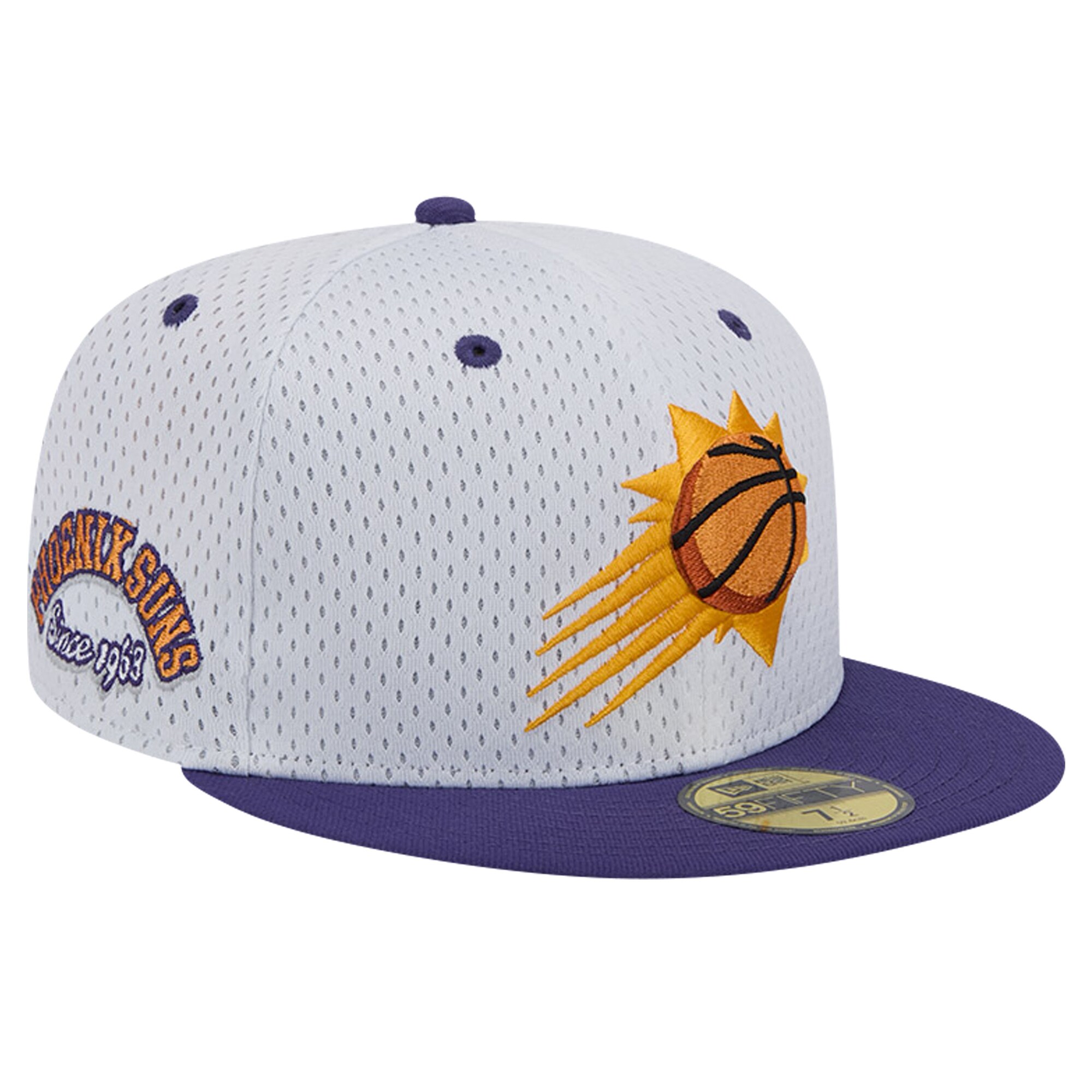 Phoenix Suns mens phoenix suns new era whitepurple throwback 2tone 59fifty fitted hat Collection | Official Suns Shop