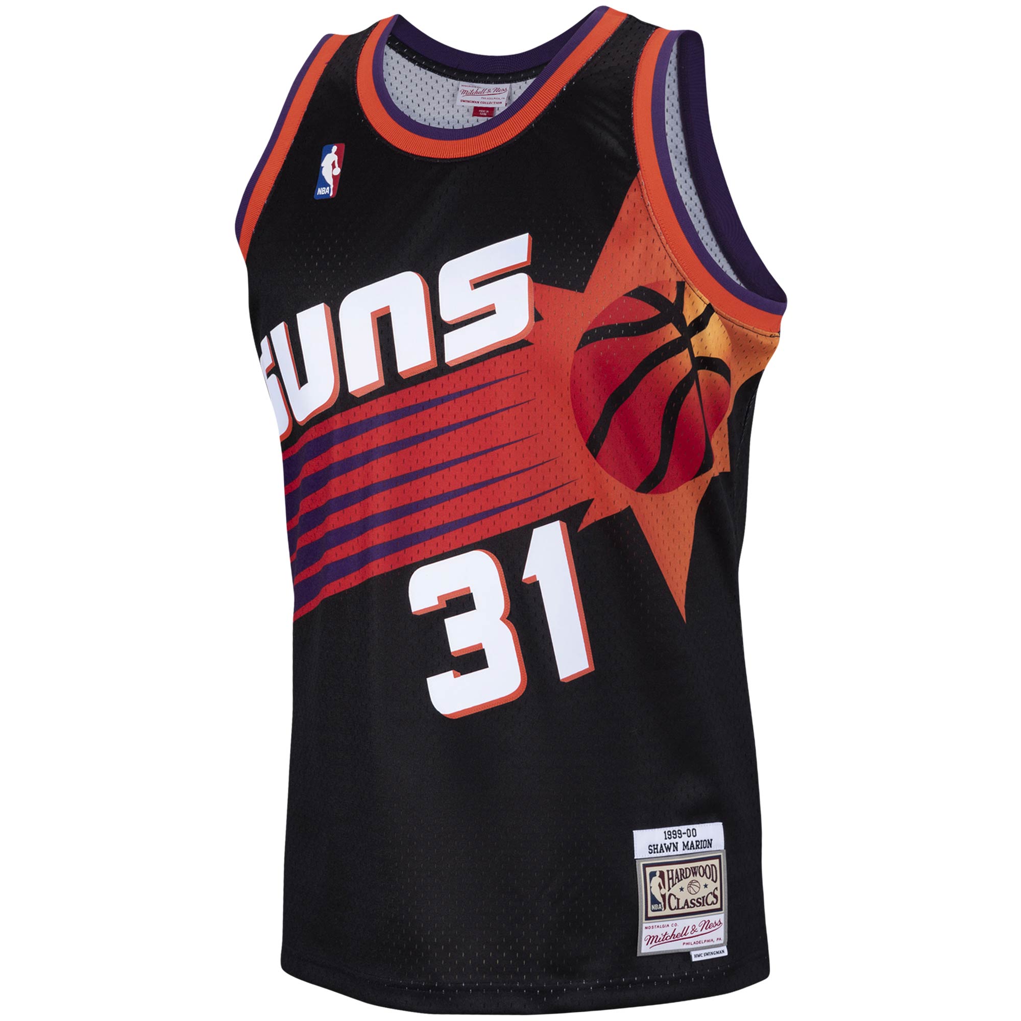 Phoenix Suns mens phoenix suns shawn marion mitchell  ness black 199900 hardwood classics swingman jersey Collection | Official Suns Shop