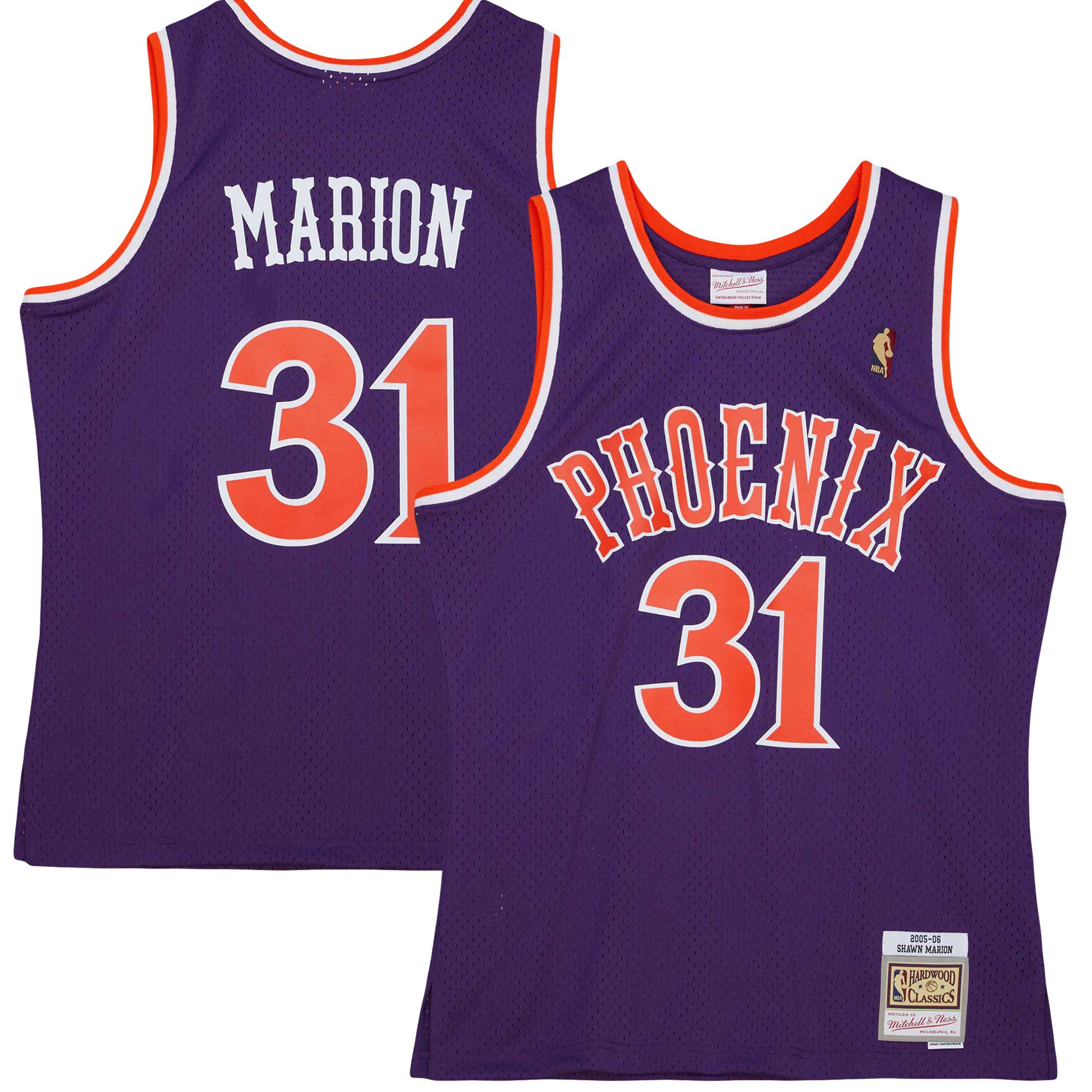 Phoenix Suns mens phoenix suns shawn marion mitchell  ness purple 200506 hardwood classics swingman jersey Collection | Official Suns Shop