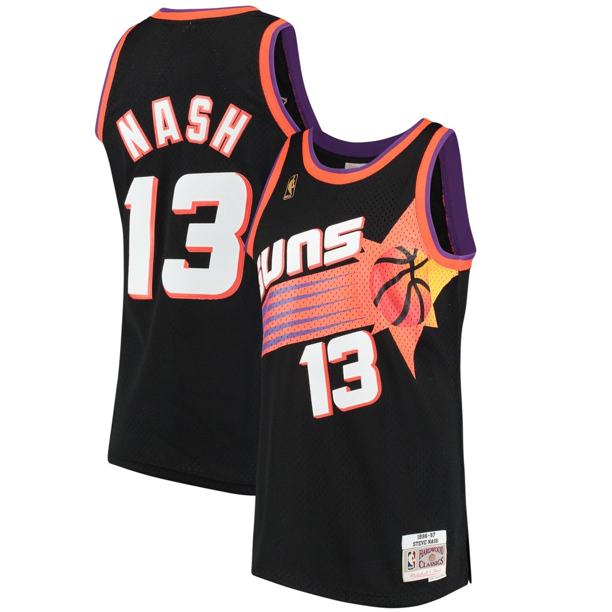 Phoenix Suns mens phoenix suns steve nash mitchell  ness black 199697 hardwood classics swingman jersey Collection | Official Suns Shop