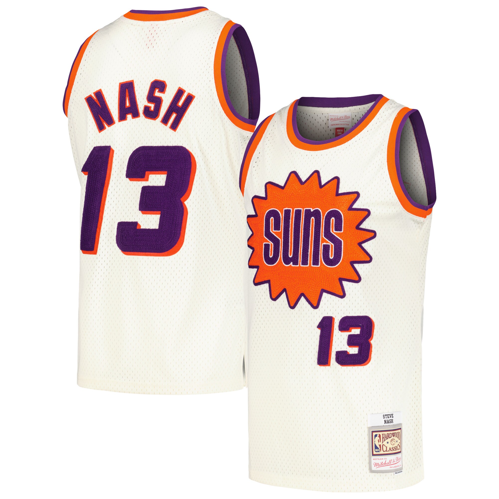 Phoenix Suns mens phoenix suns steve nash mitchell  ness cream chainstitch swingman jersey Collection | Official Suns Shop
