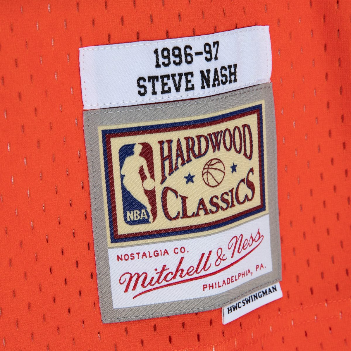 Phoenix Suns mens phoenix suns steve nash mitchell  ness orangeblack 199697 hardwood classics fadeaway swingman player jersey Collection | Official Suns Shop