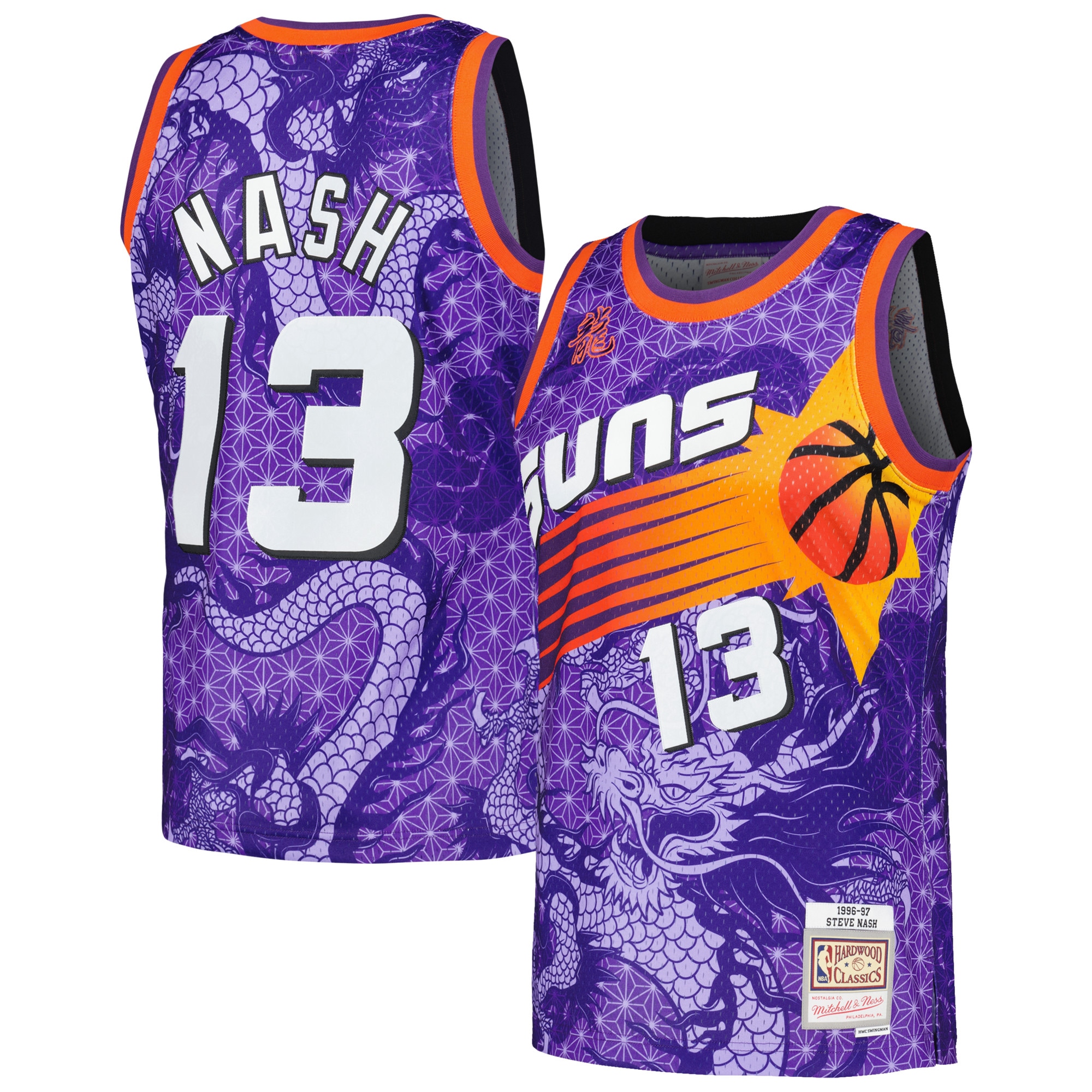 Phoenix Suns mens phoenix suns steve nash mitchell  ness purple 199697 hardwood classics asian heritage 6.0 swingman throwback player jersey Collection | Official Suns Shop