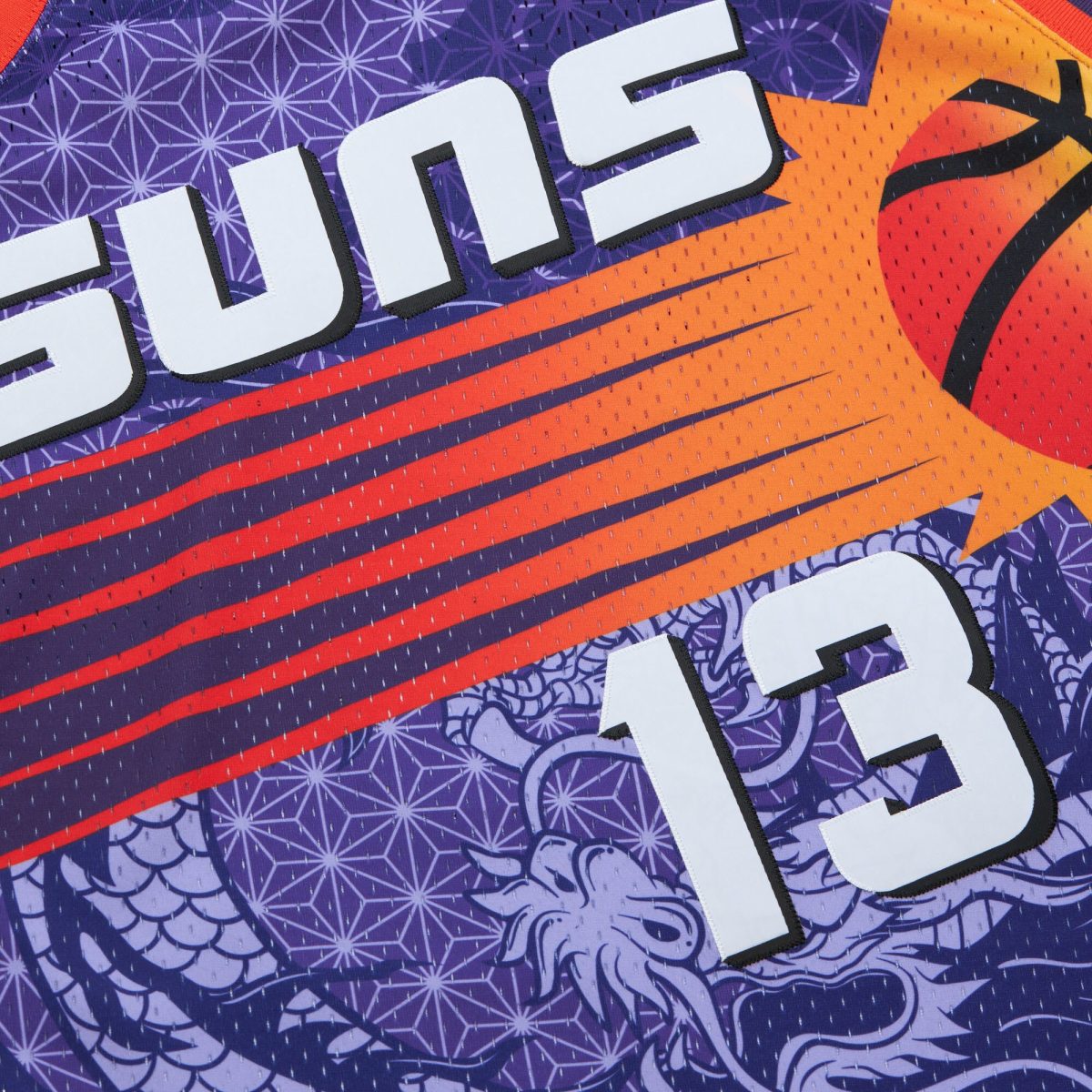 Phoenix Suns mens phoenix suns steve nash mitchell  ness purple 199697 hardwood classics asian heritage 6.0 swingman throwback player jersey Collection | Official Suns Shop