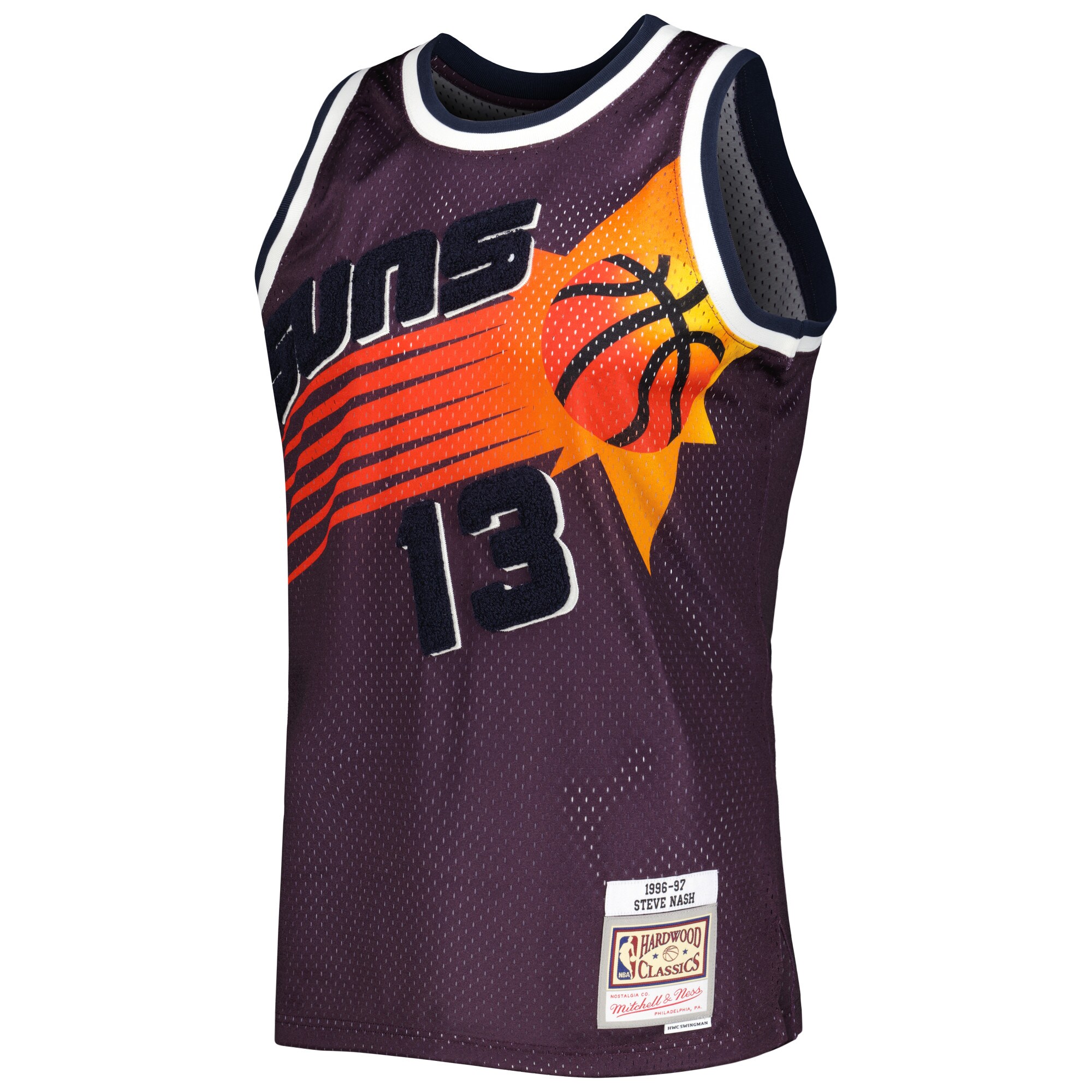 Phoenix Suns mens phoenix suns steve nash mitchell  ness purple 199697 hardwood classics off-court swingman jersey Collection | Official Suns Shop
