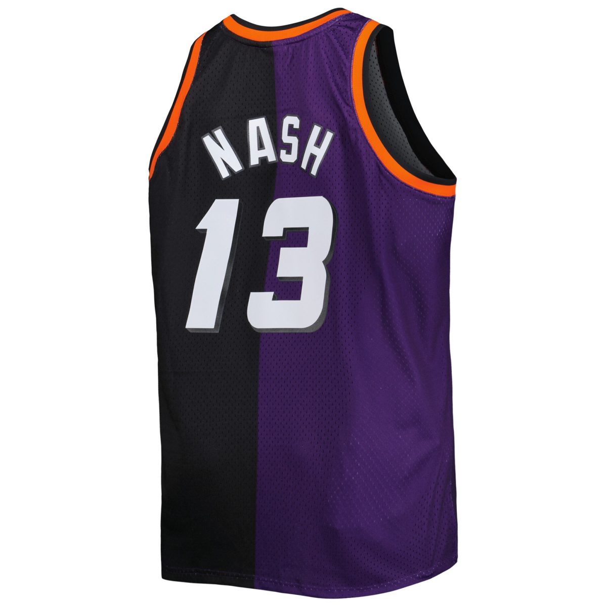 Phoenix Suns mens phoenix suns steve nash mitchell  ness purpleblack big  tall hardwood classics 199697 split swingman jersey Collection | Official Suns Shop
