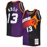 Phoenix Suns mens phoenix suns steve nash mitchell  ness purpleblack hardwood classics 199697 split swingman jersey Collection | Official Suns Shop