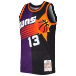 Phoenix Suns mens phoenix suns steve nash mitchell  ness purpleblack hardwood classics 199697 split swingman jersey Collection | Official Suns Shop