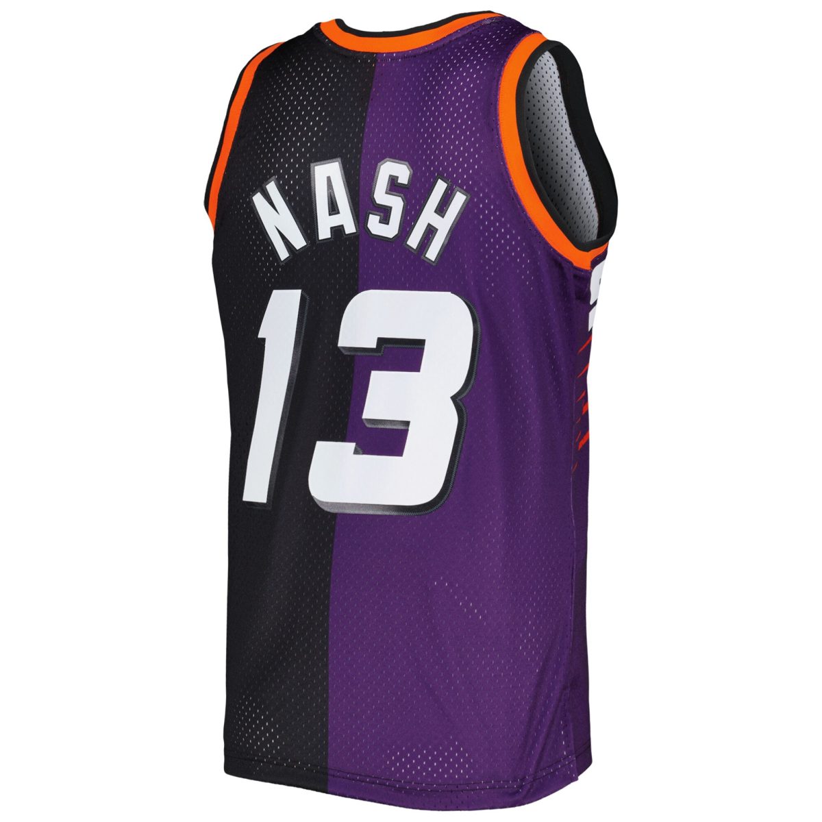Phoenix Suns mens phoenix suns steve nash mitchell  ness purpleblack hardwood classics 199697 split swingman jersey Collection | Official Suns Shop