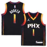 Phoenix Suns preschool phoenix suns devin booker jordan brand black 202223 swingman jersey – statement edition Collection | Official Suns Shop