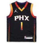 Phoenix Suns preschool phoenix suns devin booker jordan brand black 202223 swingman jersey – statement edition Collection | Official Suns Shop
