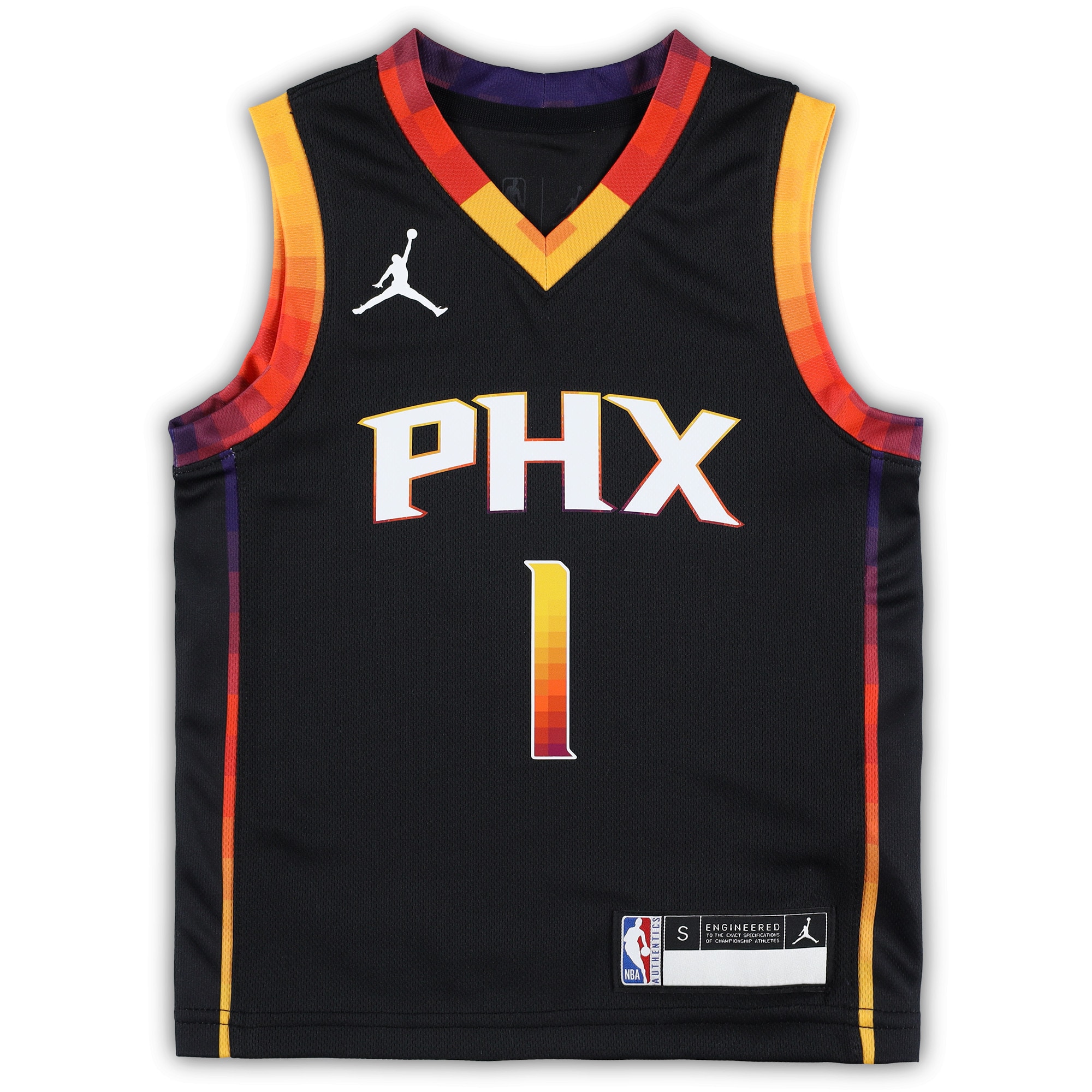 Phoenix Suns preschool phoenix suns devin booker jordan brand black 202223 swingman jersey – statement edition Collection | Official Suns Shop