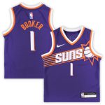 Phoenix Suns preschool phoenix suns devin booker nike purple swingman player jersey – icon edition Collection | Official Suns Shop