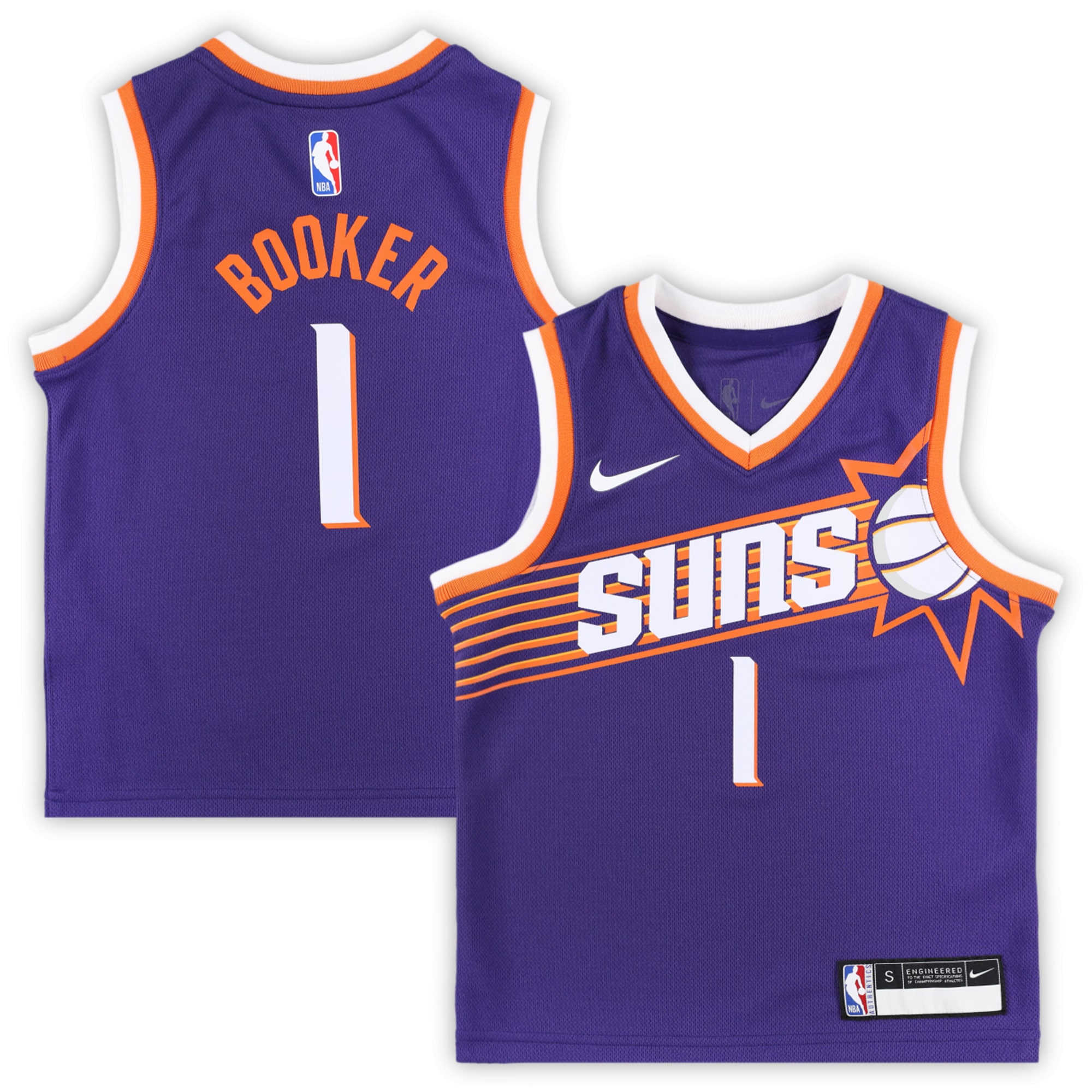 Phoenix Suns preschool phoenix suns devin booker nike purple swingman player jersey – icon edition Collection | Official Suns Shop