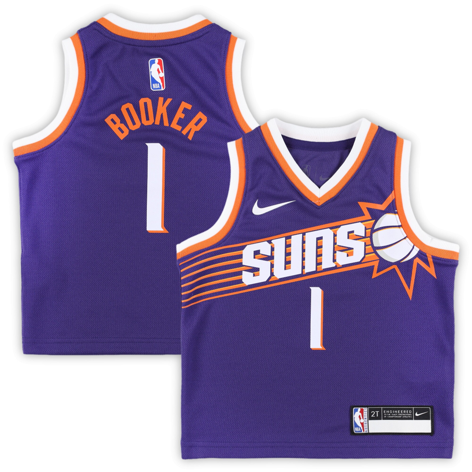 Phoenix Suns toddler phoenix suns devin booker nike purple swingman player jersey – icon edition Collection | Official Suns Shop