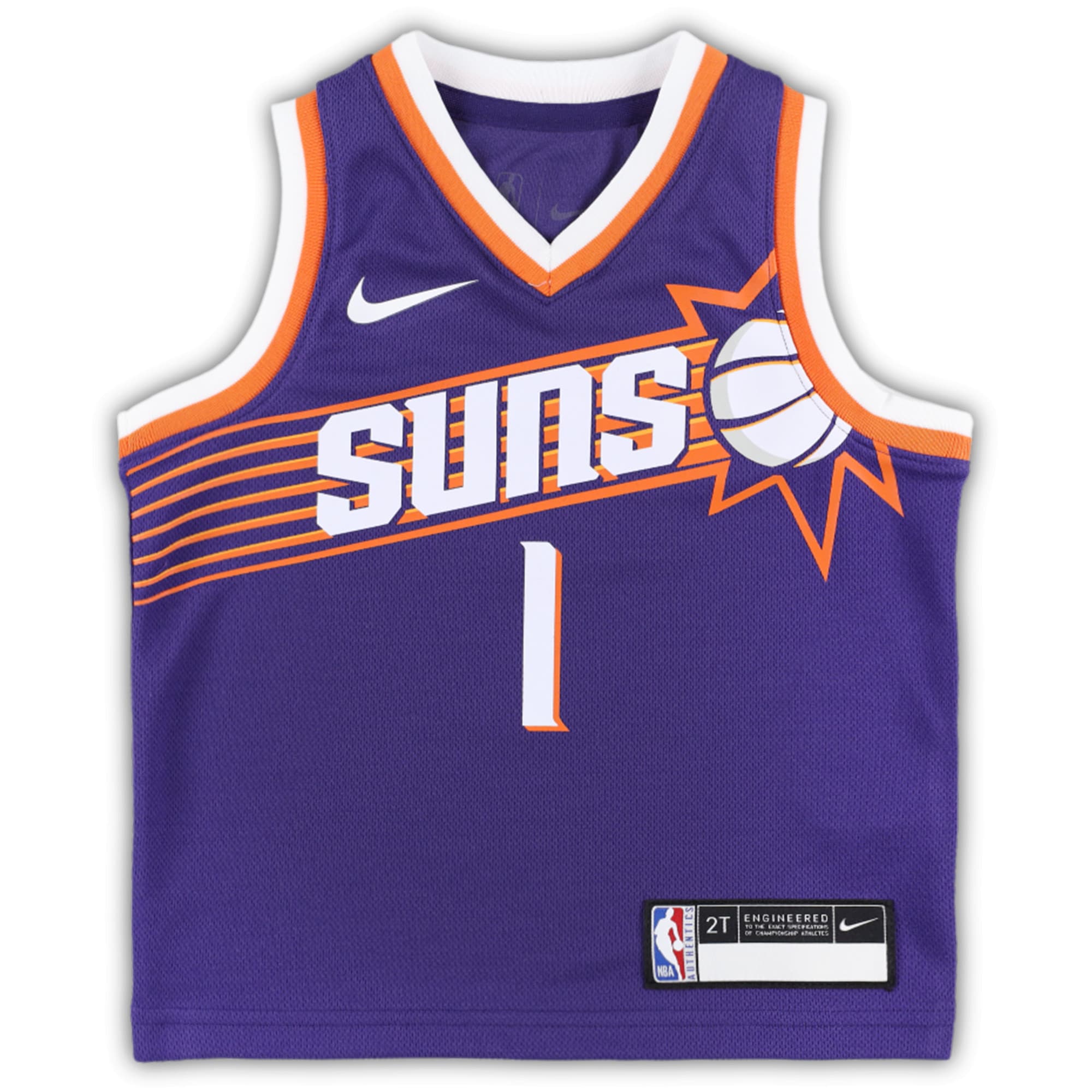 Phoenix Suns toddler phoenix suns devin booker nike purple swingman player jersey – icon edition Collection | Official Suns Shop