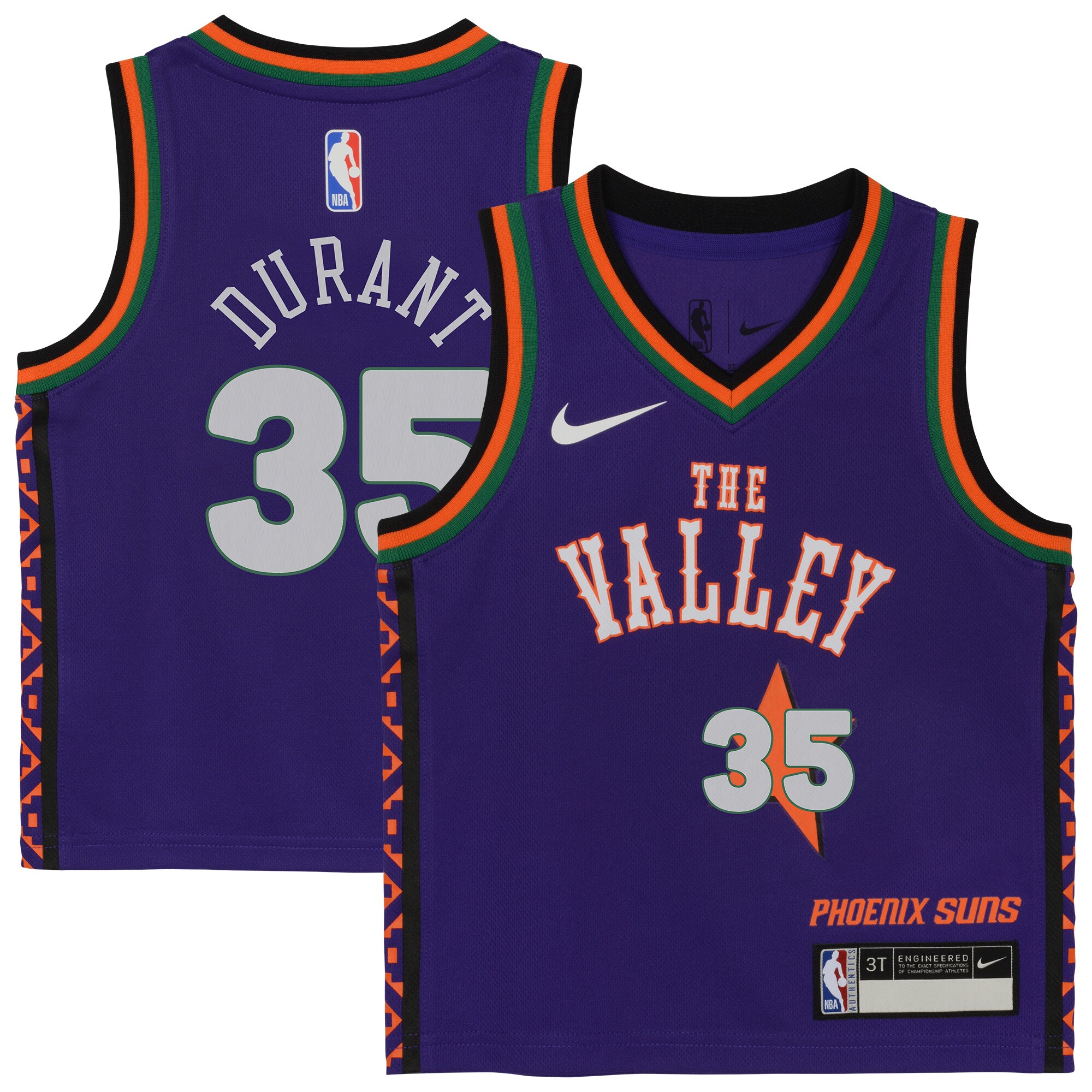 Phoenix Suns toddler phoenix suns kevin durant nike purple 202425 swingman player jersey – city edition Collection | Official Suns Shop
