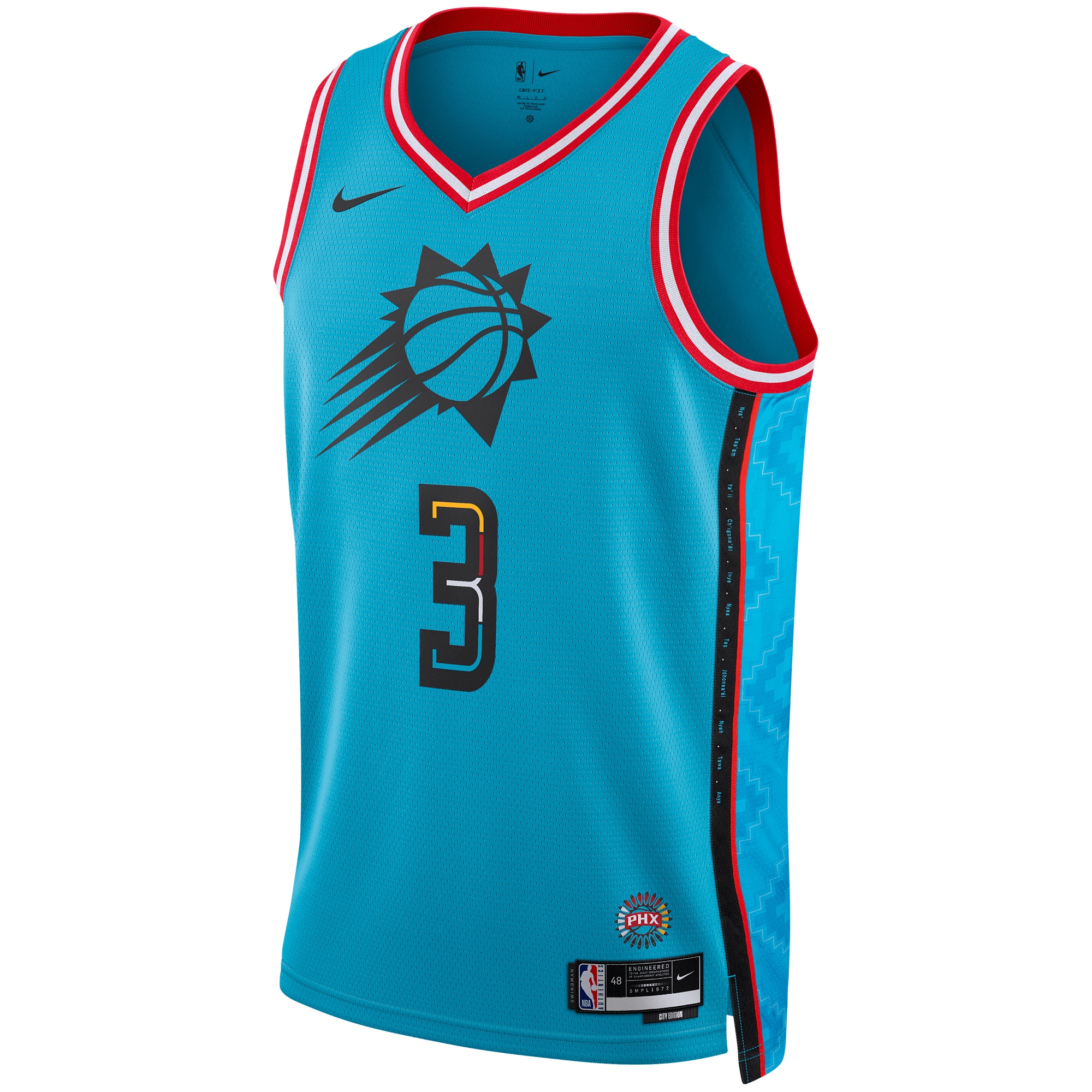 Phoenix Suns unisex phoenix suns chris paul nike turquoise 202223 swingman jersey – city edition Collection | Official Suns Shop