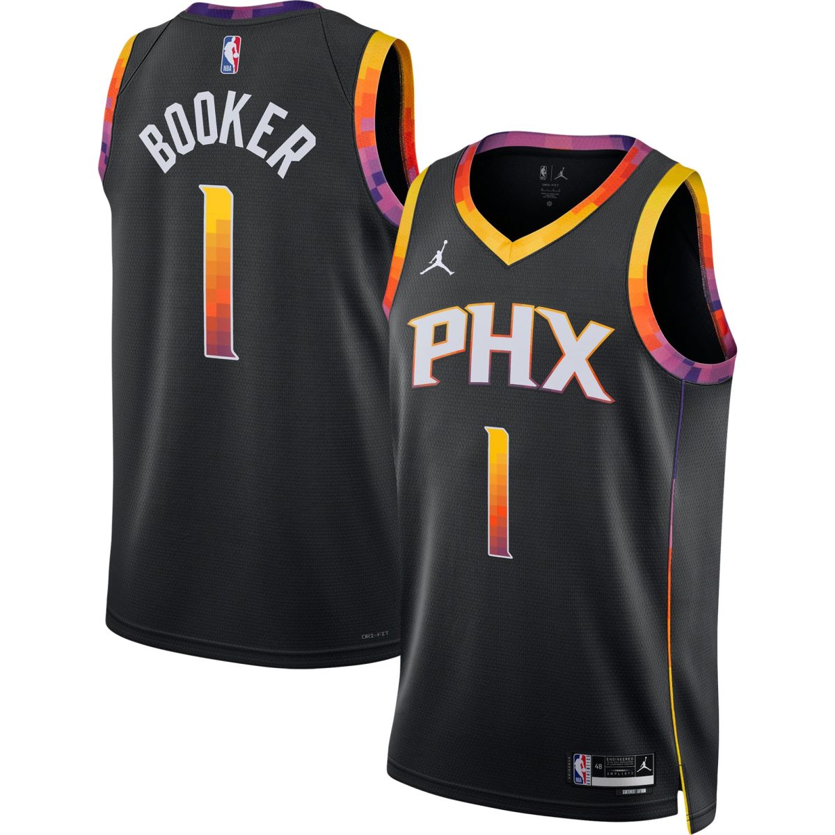 Phoenix Suns unisex phoenix suns devin booker jordan brand black swingman jersey – statement edition Collection | Official Suns Shop