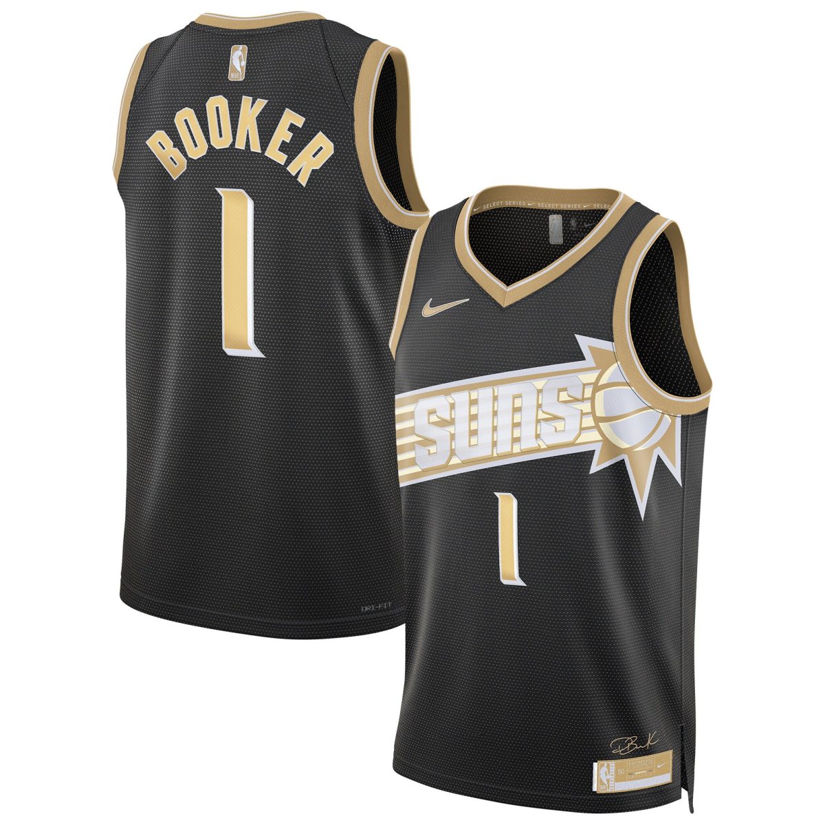 Phoenix Suns unisex phoenix suns devin booker nike black select series swingman jersey Collection | Official Suns Shop