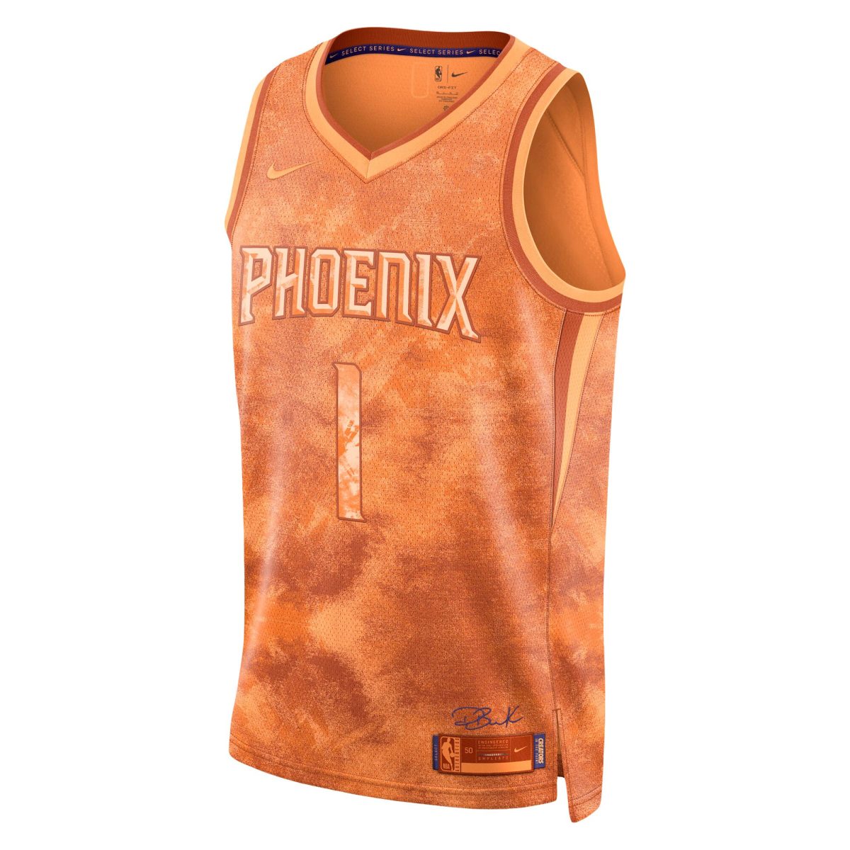 Phoenix Suns unisex phoenix suns devin booker nike orange select series swingman jersey Collection | Official Suns Shop