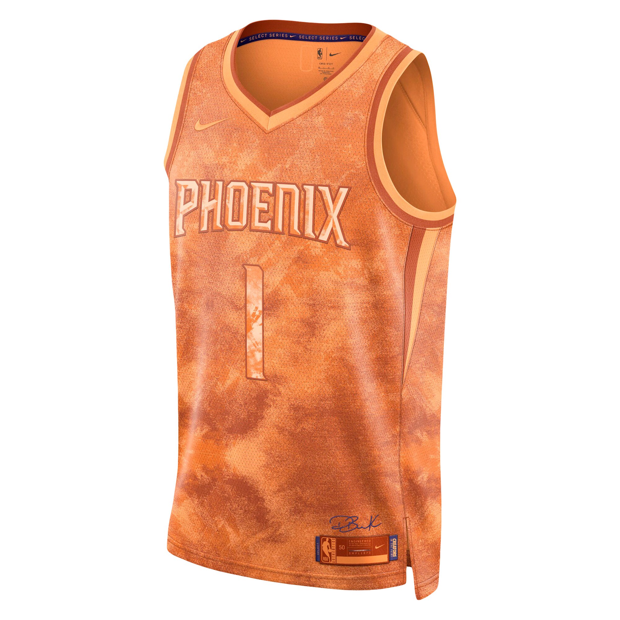 Phoenix Suns unisex phoenix suns devin booker nike orange select series swingman jersey Collection | Official Suns Shop