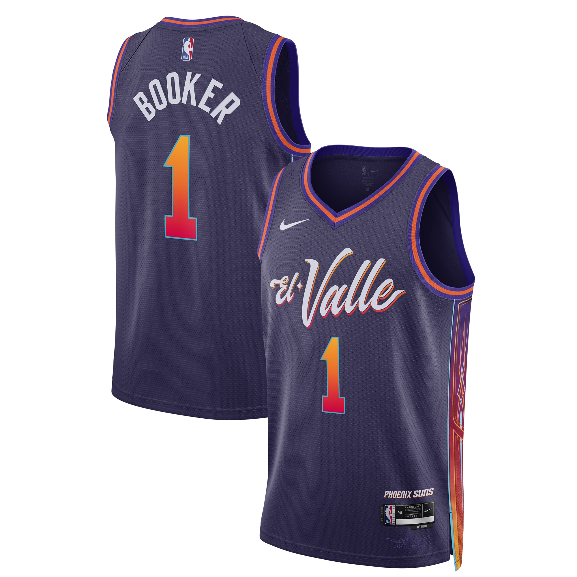 Phoenix Suns unisex phoenix suns devin booker nike purple 202324 swingman jersey – city edition Collection | Official Suns Shop
