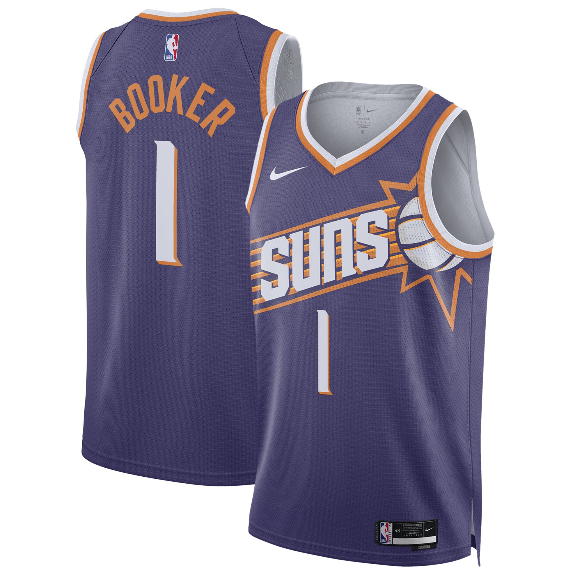 Phoenix Suns unisex phoenix suns devin booker nike purple swingman jersey – icon edition 5270441 Collection | Official Suns Shop