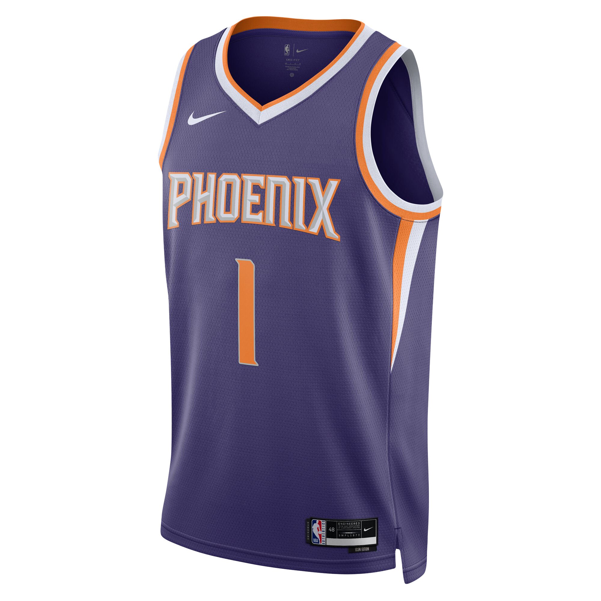 Phoenix Suns unisex phoenix suns devin booker nike purple swingman jersey – icon edition Collection | Official Suns Shop