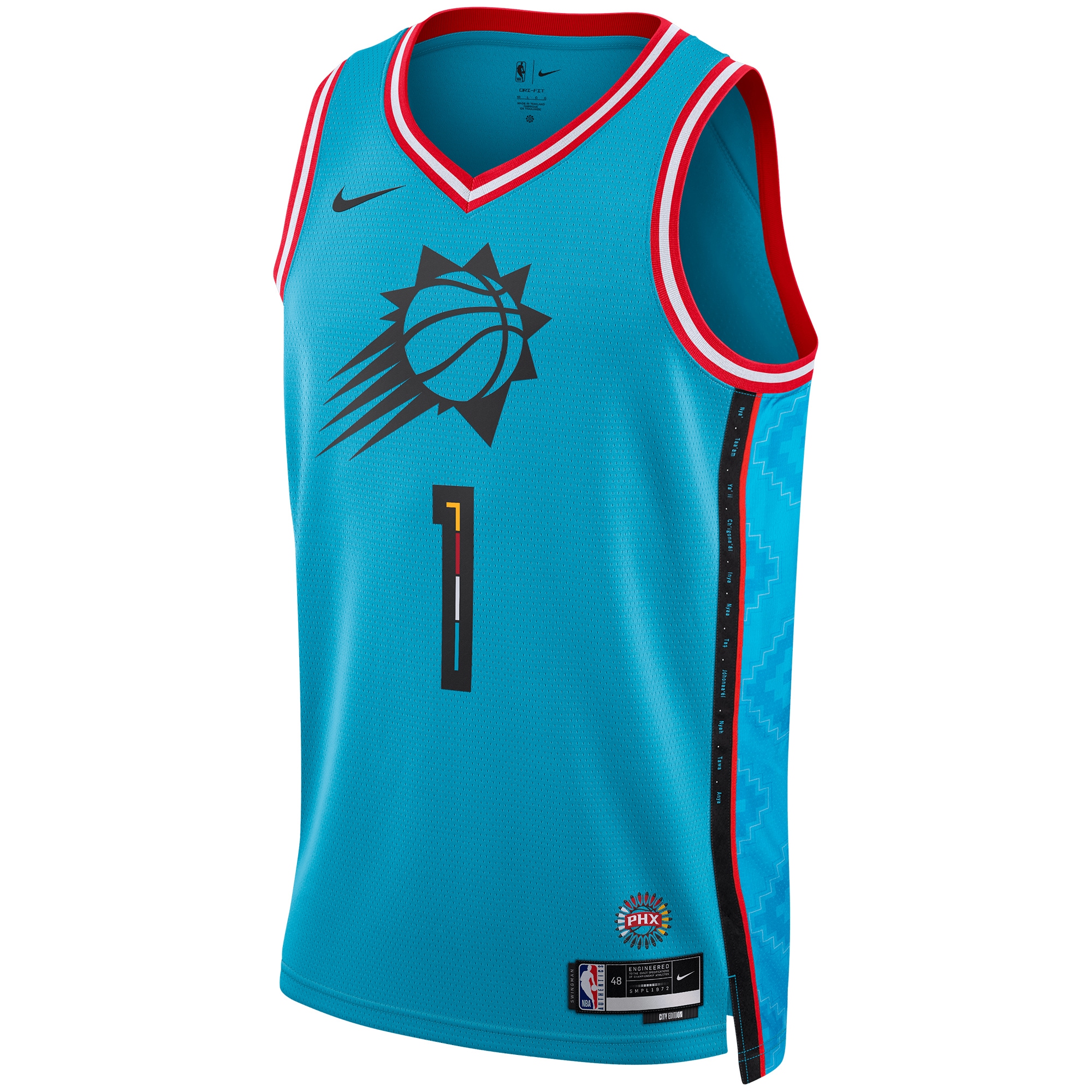 Phoenix Suns unisex phoenix suns devin booker nike turquoise 202223 swingman jersey – city edition Collection | Official Suns Shop