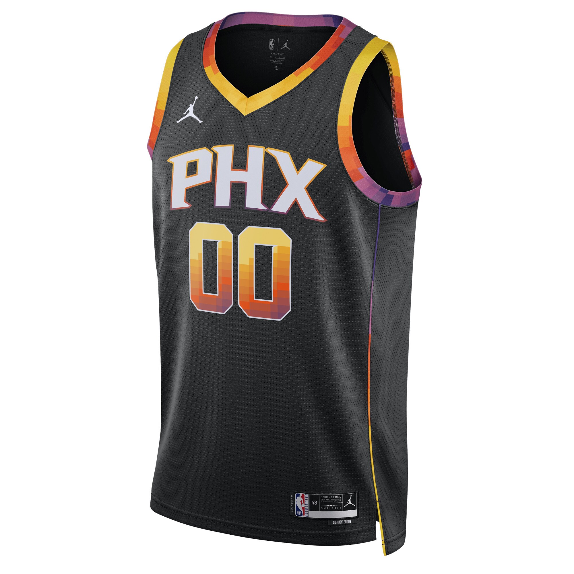 Phoenix Suns unisex phoenix suns jordan brand black 202223 swingman custom jersey – statement edition Collection | Official Suns Shop