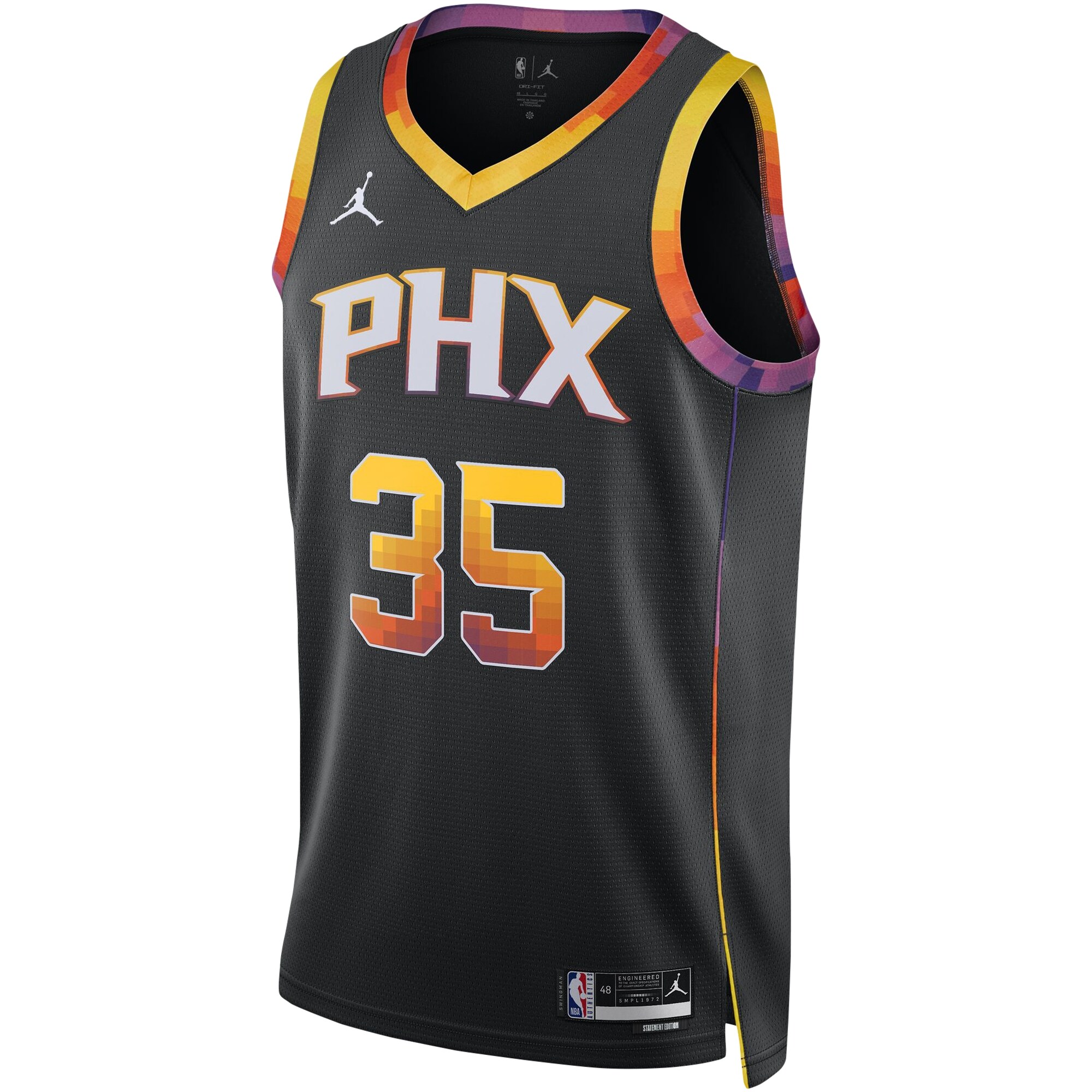 Phoenix Suns unisex phoenix suns kevin durant jordan brand black swingman player jersey – statement edition Collection | Official Suns Shop