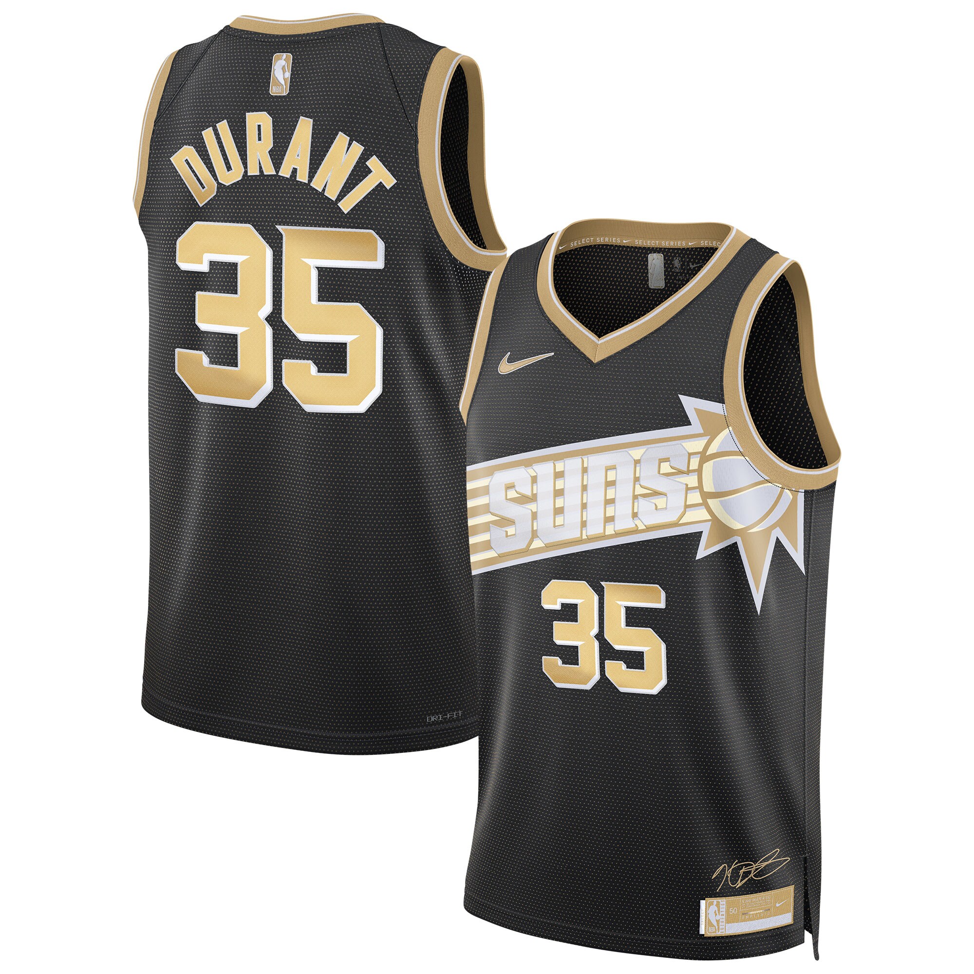 Phoenix Suns unisex phoenix suns kevin durant nike black select series swingman jersey Collection | Official Suns Shop