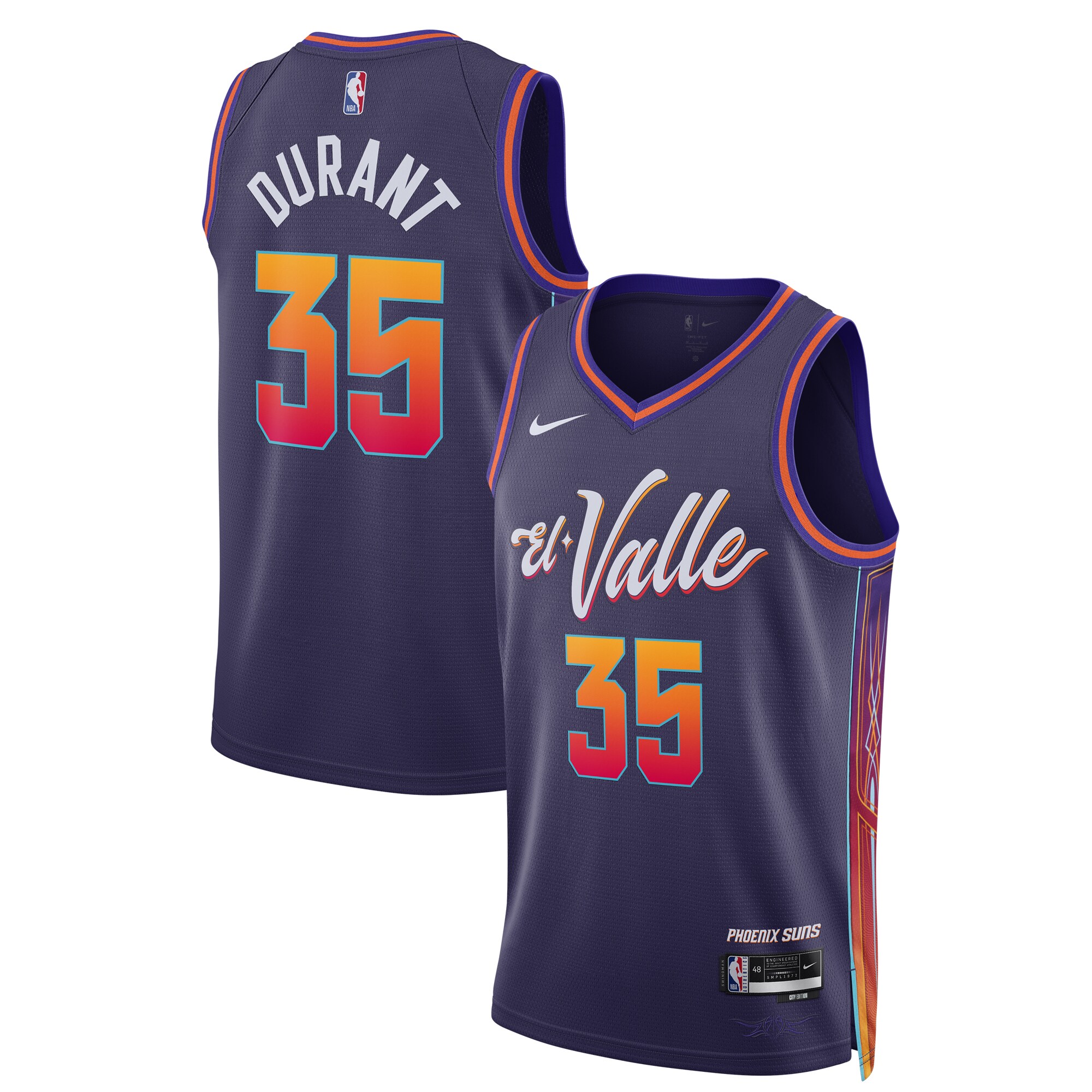 Phoenix Suns unisex phoenix suns kevin durant nike purple 202324 swingman jersey – city edition Collection | Official Suns Shop