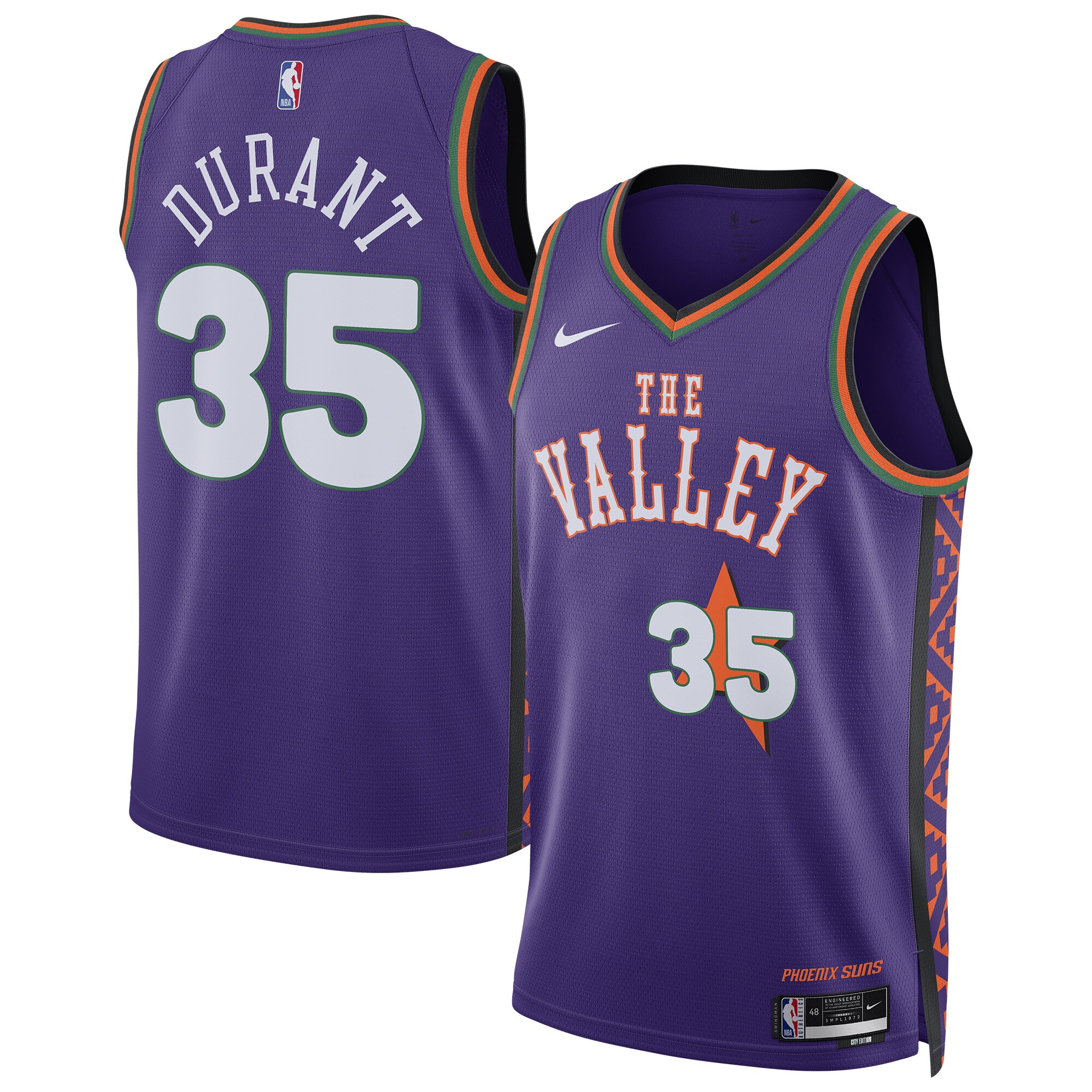Phoenix Suns unisex phoenix suns kevin durant nike purple 202425 swingman player jersey – city edition Collection | Official Suns Shop