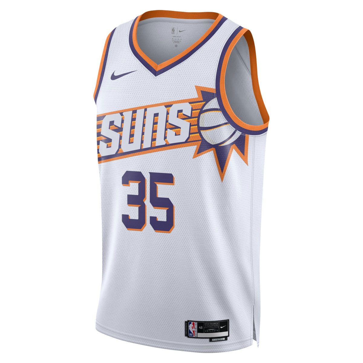 Phoenix Suns unisex phoenix suns kevin durant nike white swingman jersey – association edition Collection | Official Suns Shop